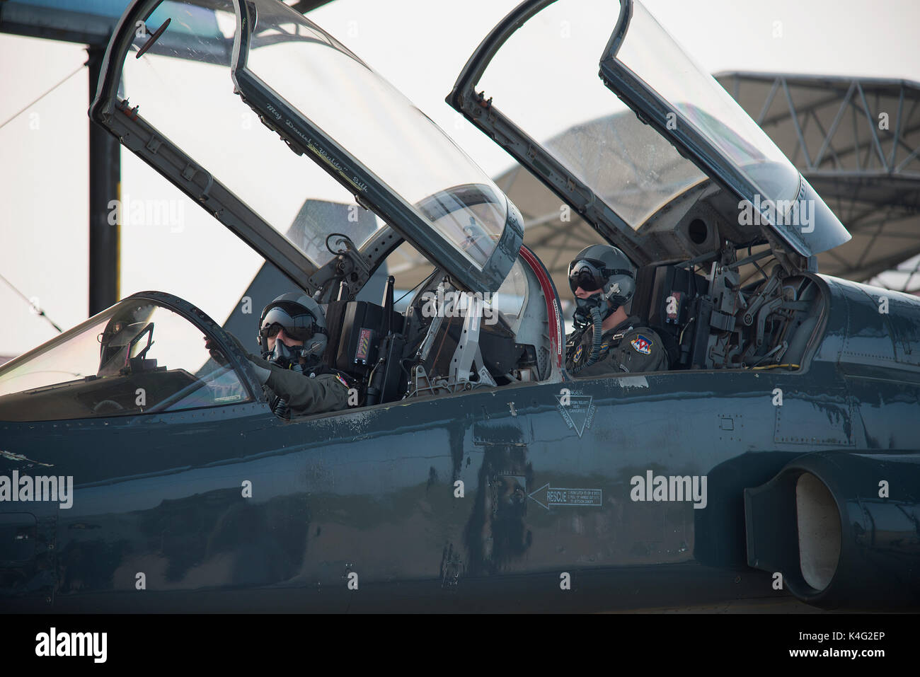 United States Air Force Piloten Stockfoto