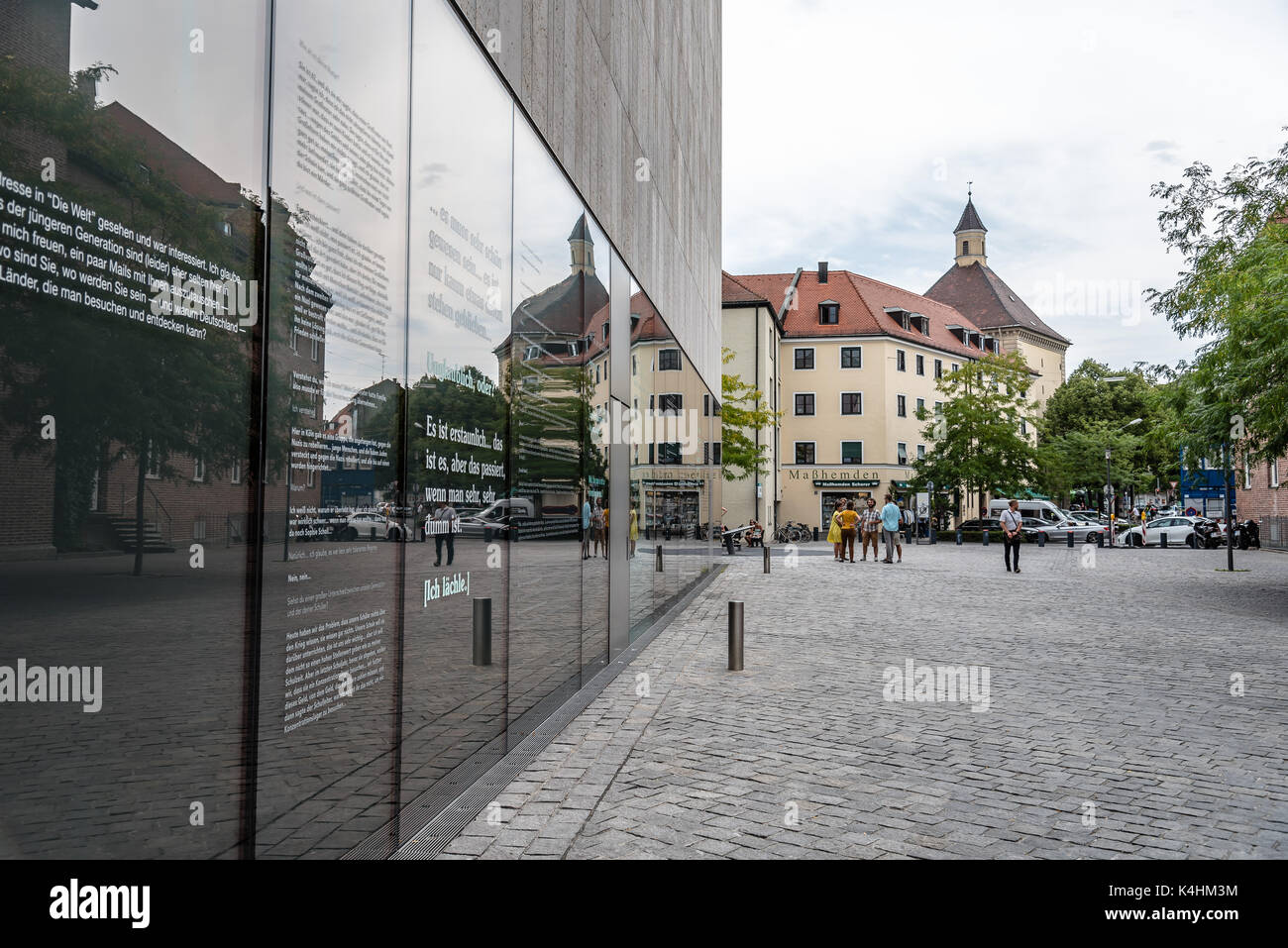 Ohel Jakob Synagoge und Jüdisches Museum in München Stockfoto