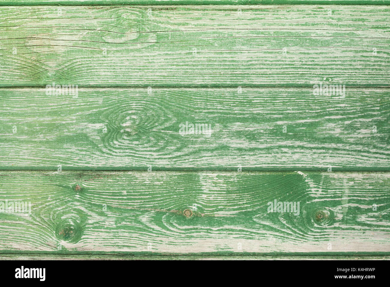 Alten grünen veraltete Holzbrett Hintergrund Textur. Stockfoto