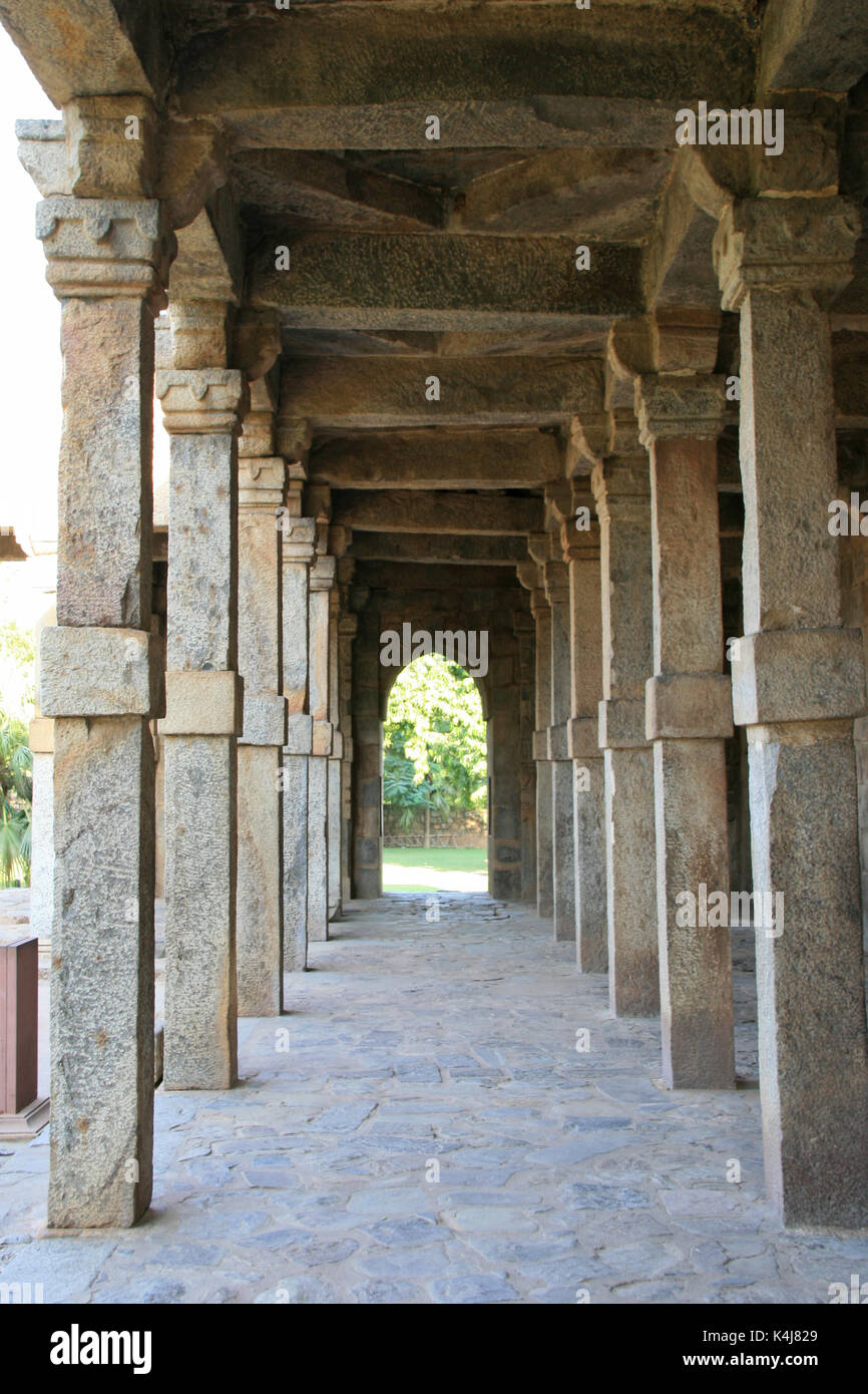 Qutb Minar in Neu Delhi (Indien). Stockfoto