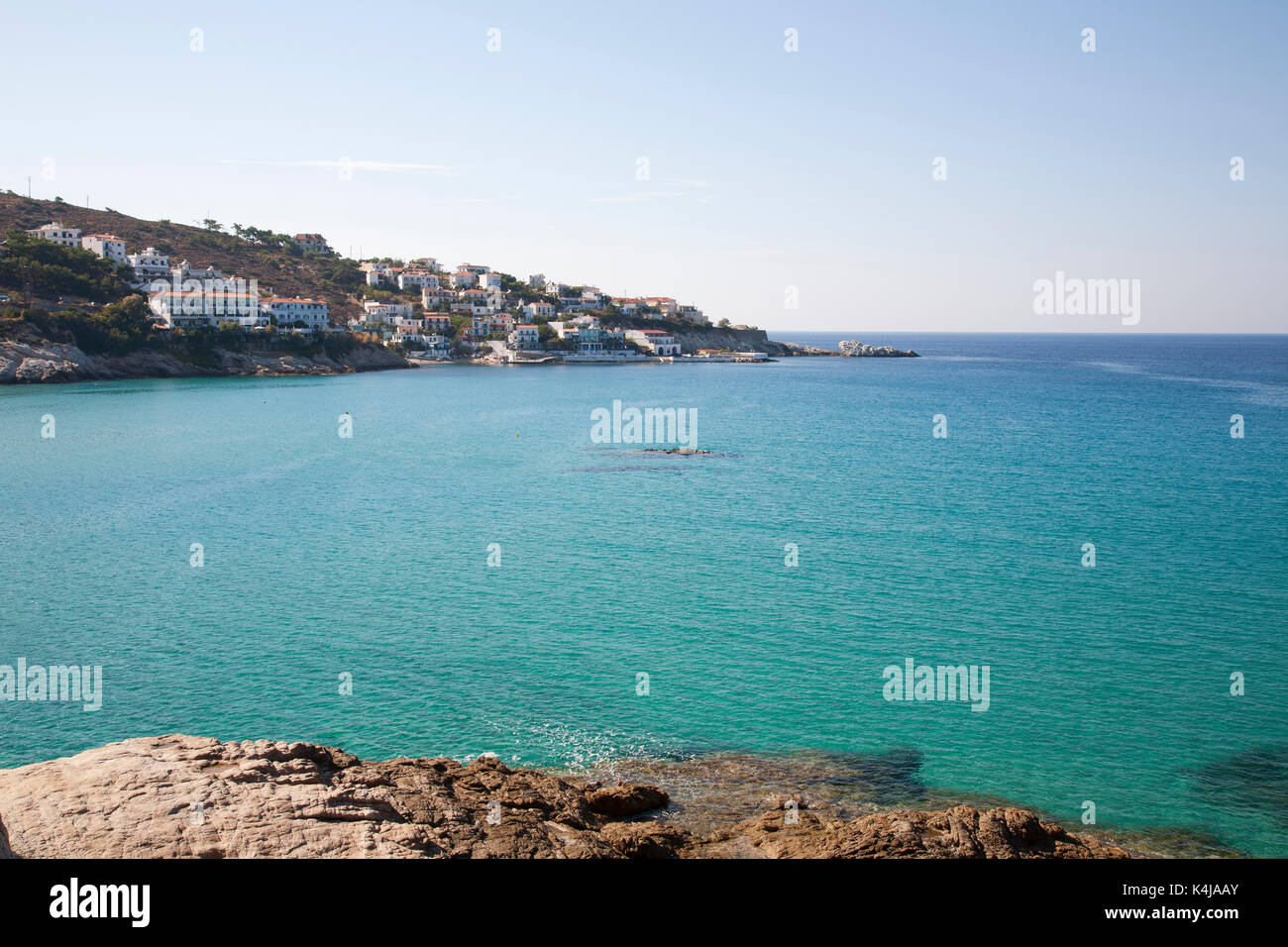 Felsen, Raches, Ikaria Insel, Ägäis, Griechenland, Europa Stockfoto