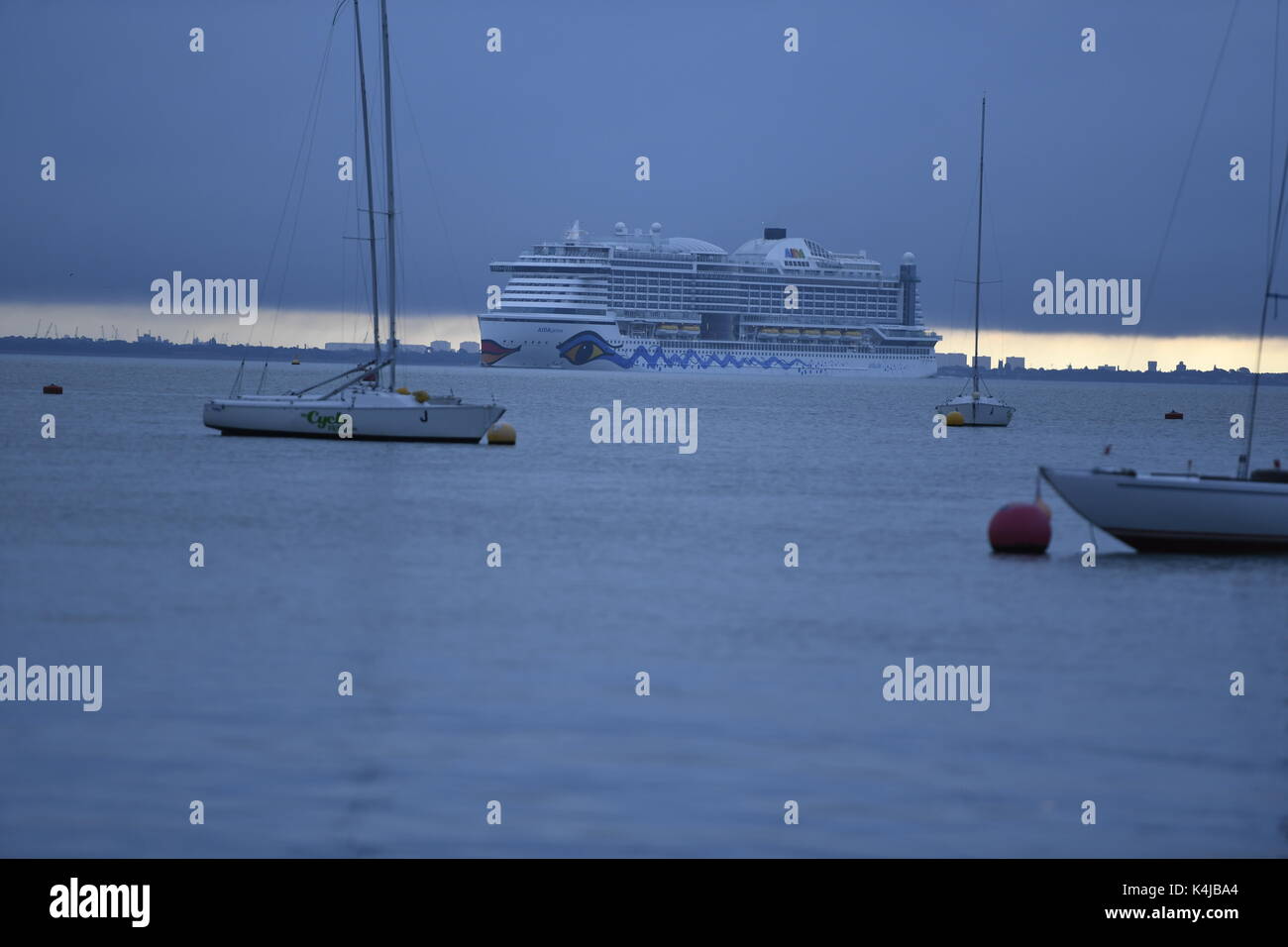Solent Südengland, Aida Stockfoto