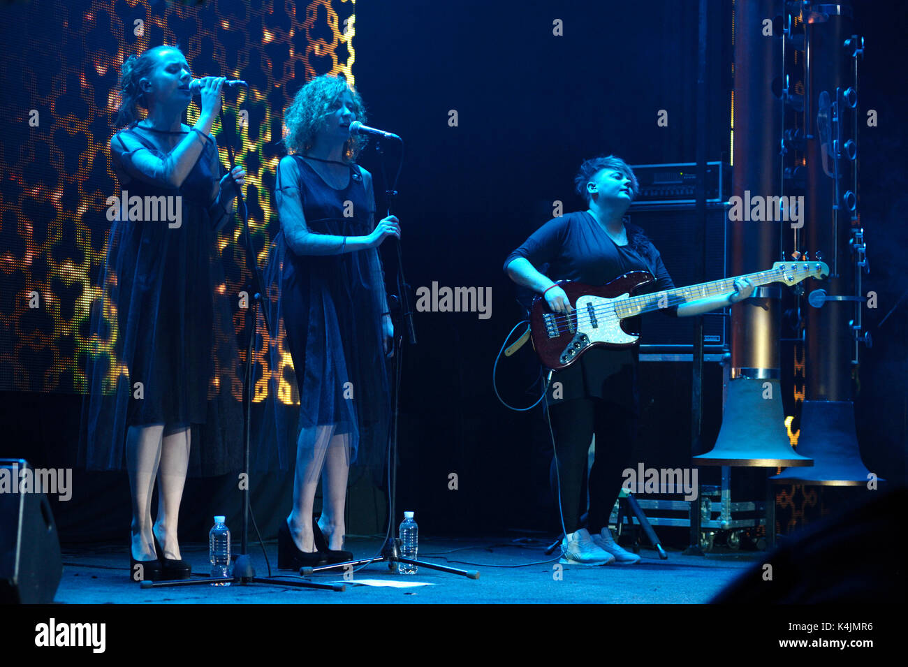 Jamala, Ukrainisch und Krimtatarischen Sänger. Konzert in der Eventhalle. November 27, 2016. Kiew, Ukraine. Stockfoto