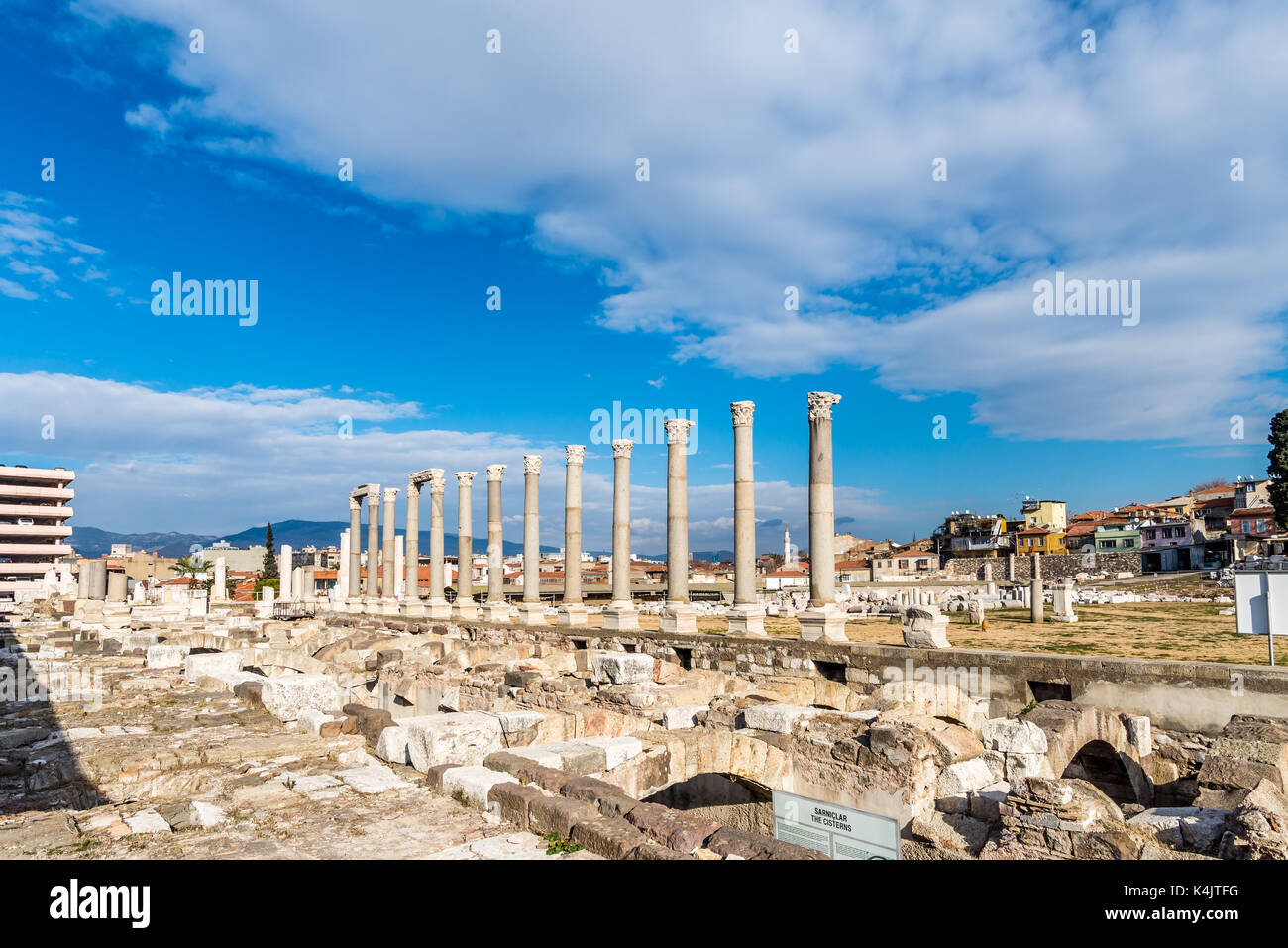 Die Ruinen der antiken Agora in Smyrna Stadt Izmir, Türkei Stockfoto