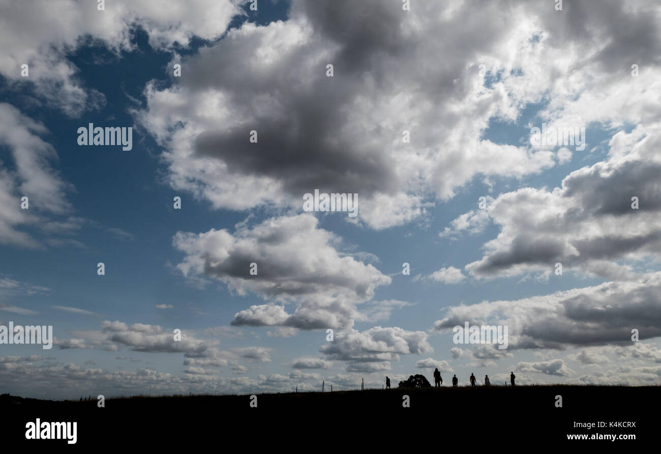 Wolken über dem Parliament Hill, London, UK Stockfoto