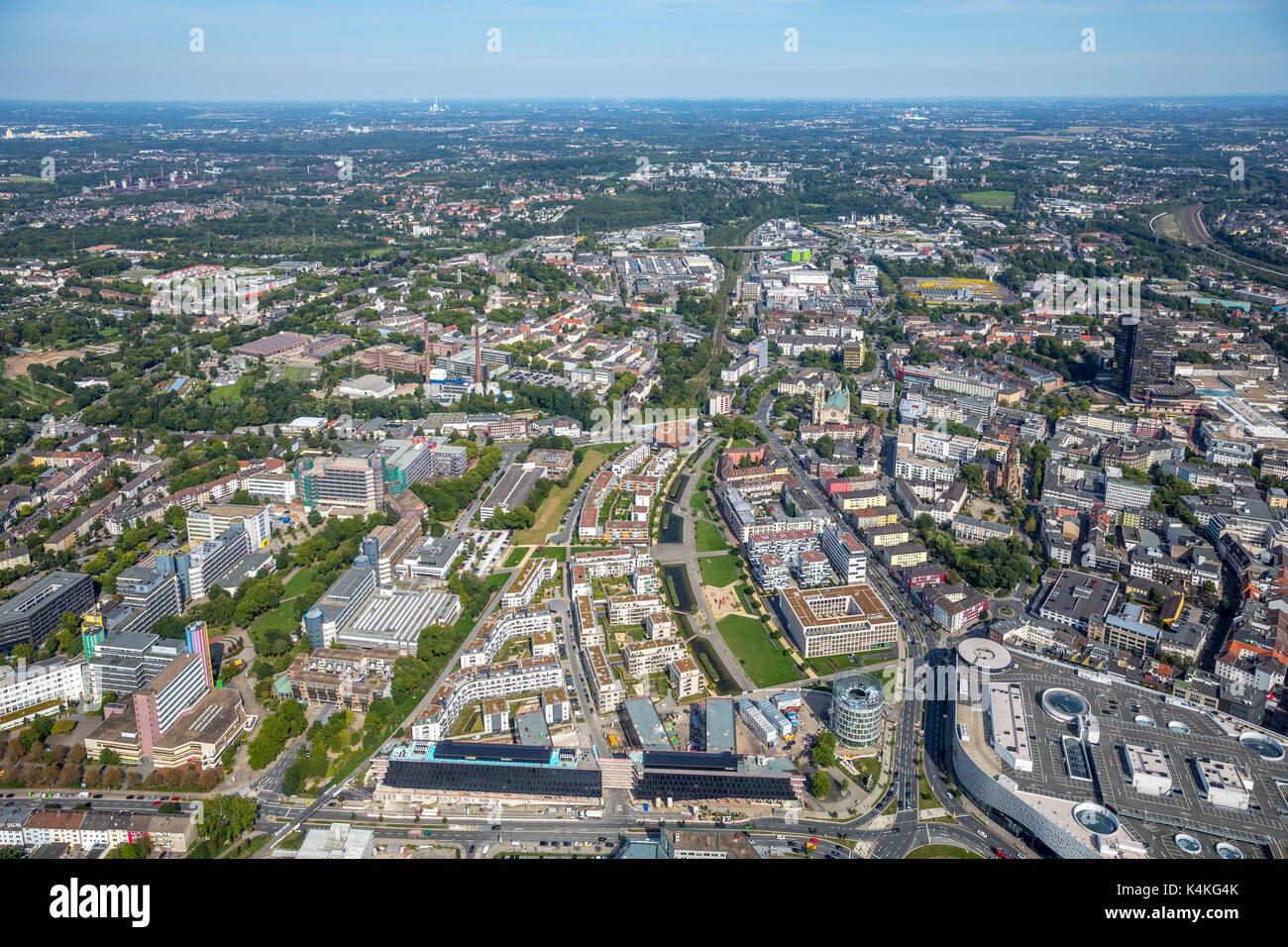 Grüne Mitte, Innenstadt, Essen, Ruhrgebiet, Nordrhein-Westfalen, Deutschland Stockfoto