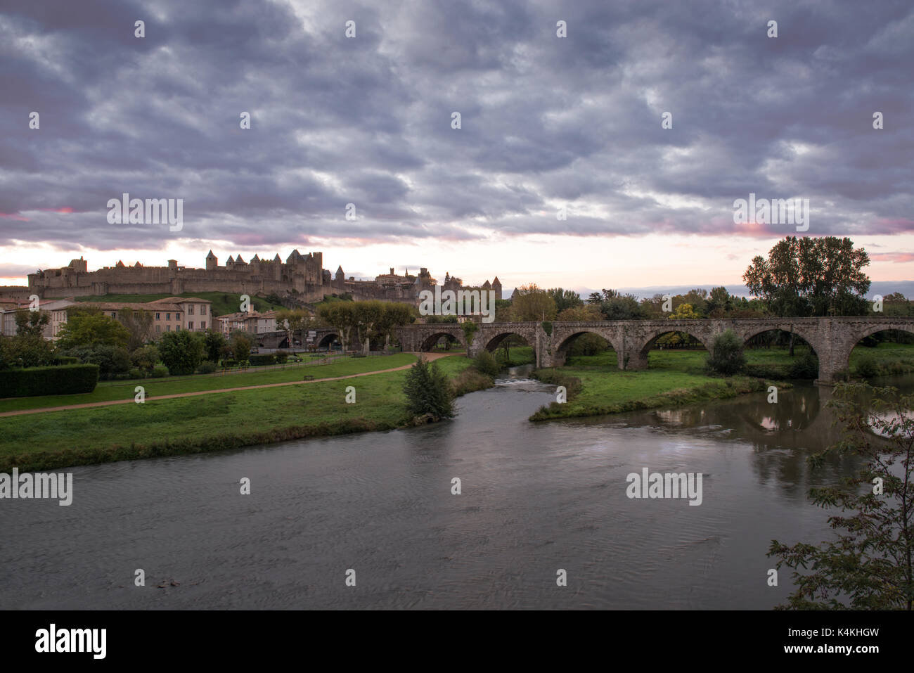 Carcassonne französischen Schloss. Kredit LEE RAMSDEN/ALAMY Stockfoto