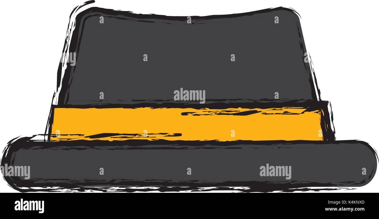 Männliche vintage Hut Stock Vektor