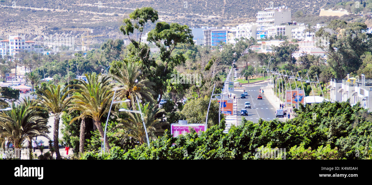 Der Ferienort Agadir in Marokko Stockfoto