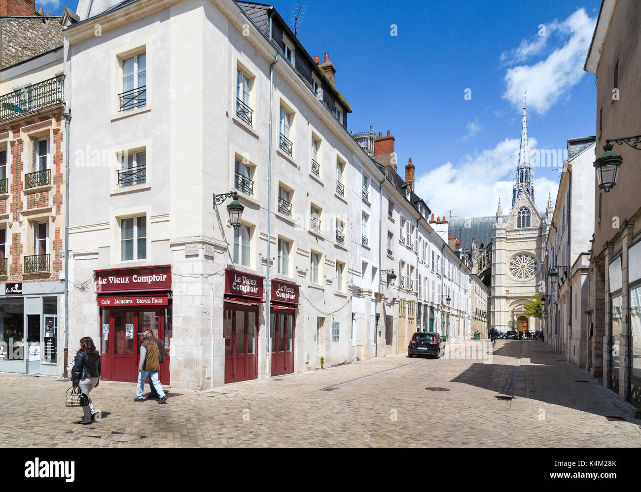 France, Loiret (45), Orléans, angle rue de Bourgogne et rue Pothier // France, Loiret, Orleans, Ecke Bourgogne Street und Pothier Street Stockfoto