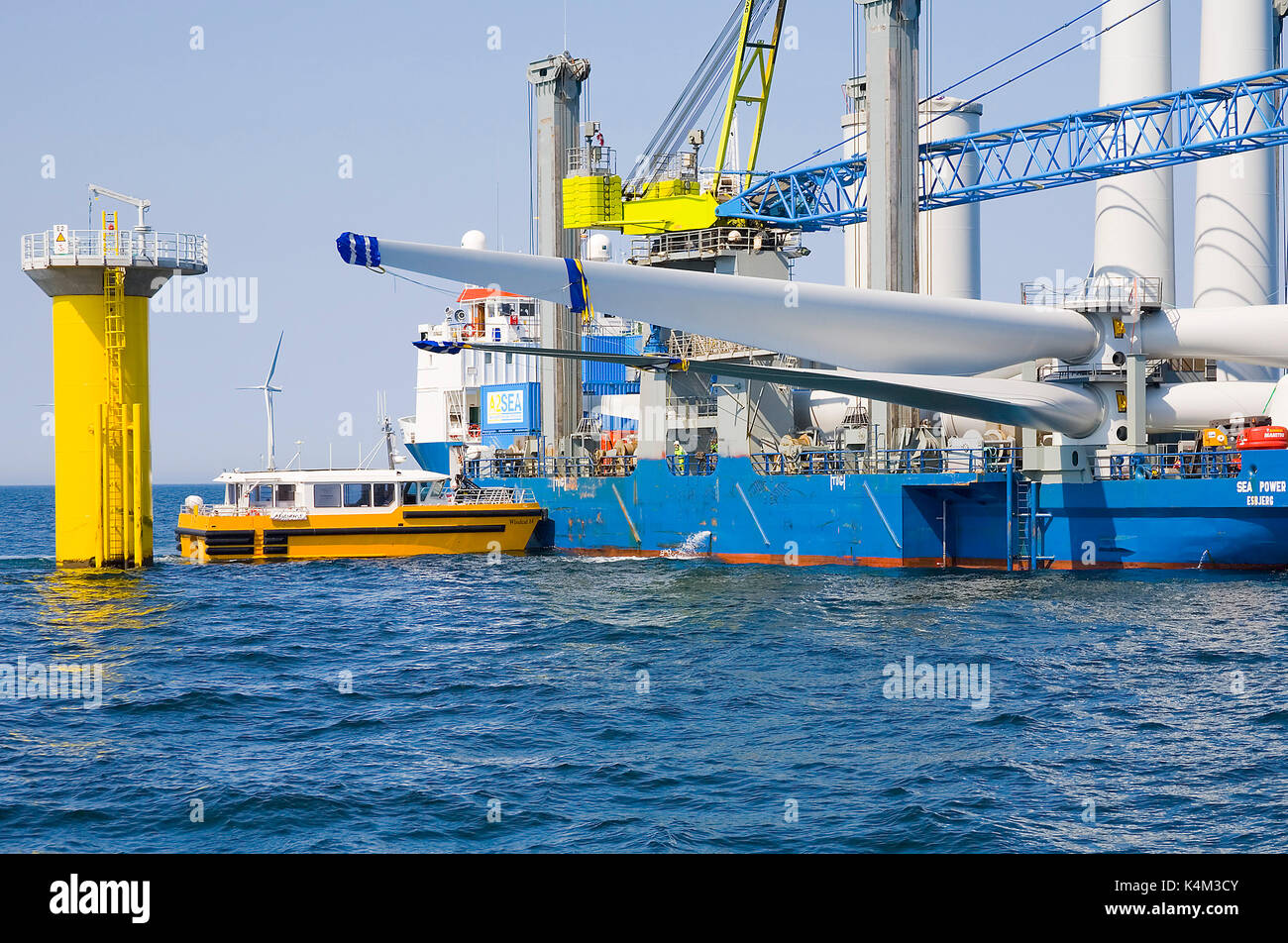 Horns Rev 2 Offshore Wind Farm Stockfoto