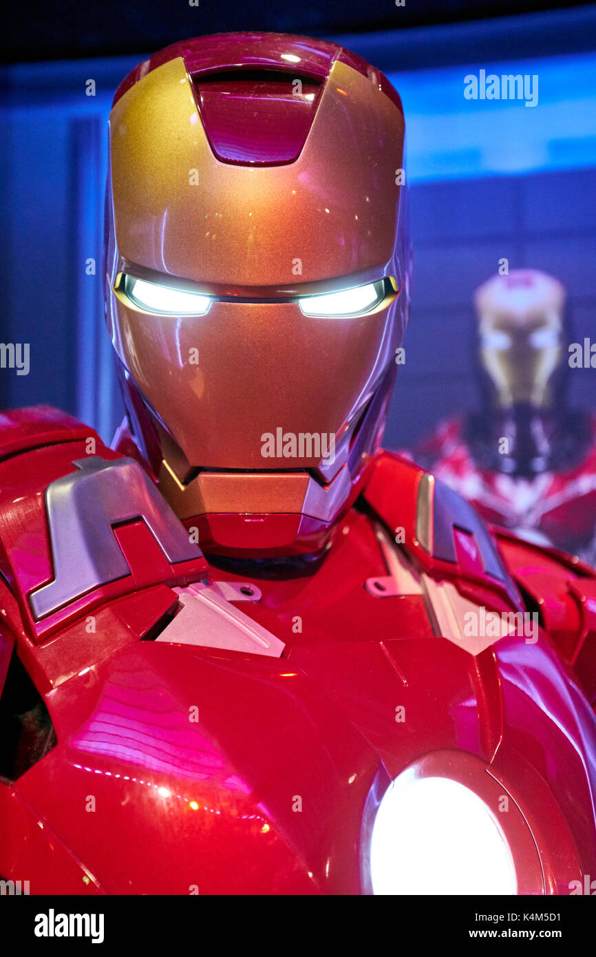 Amsterdam, Niederlande - 05 September, 2017: Wachsfigur von Tony Stark der Iron Man von Marvel Comics in Madame Tussauds Wax Museum in Amsterdam Stockfoto