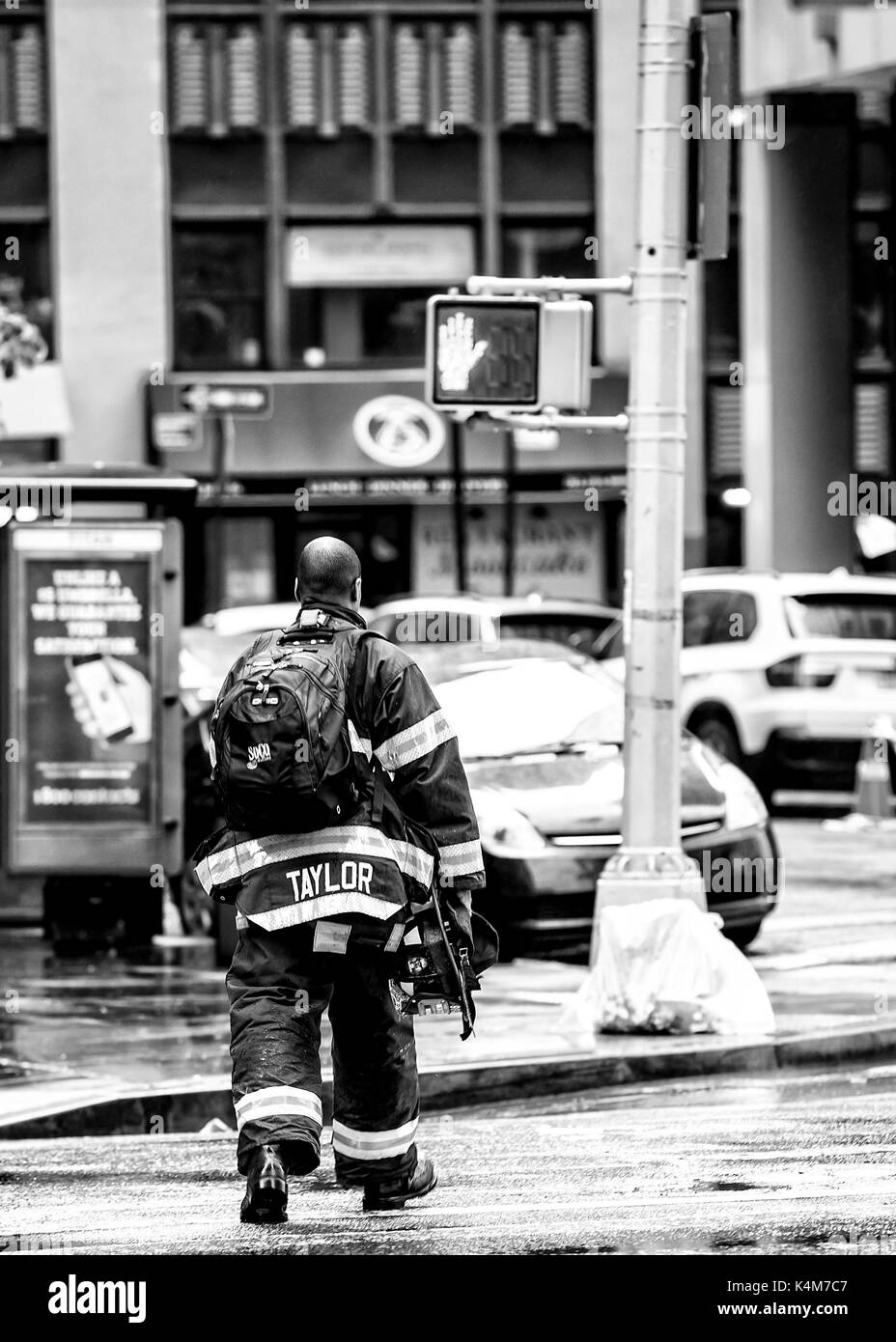 Einen Moment in der Zeit, auf den Straßen von New York City! Stockfoto