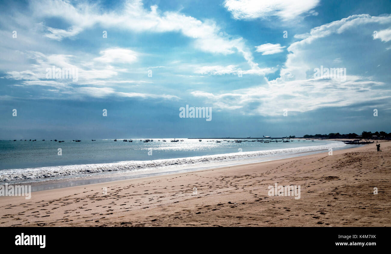 Jimbaran Beach auf Bali, Indonesien Stockfoto