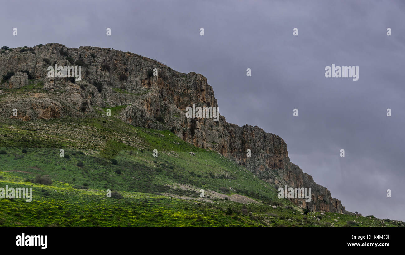 Berg in der Nähe des Sees von Galiläa Stockfoto
