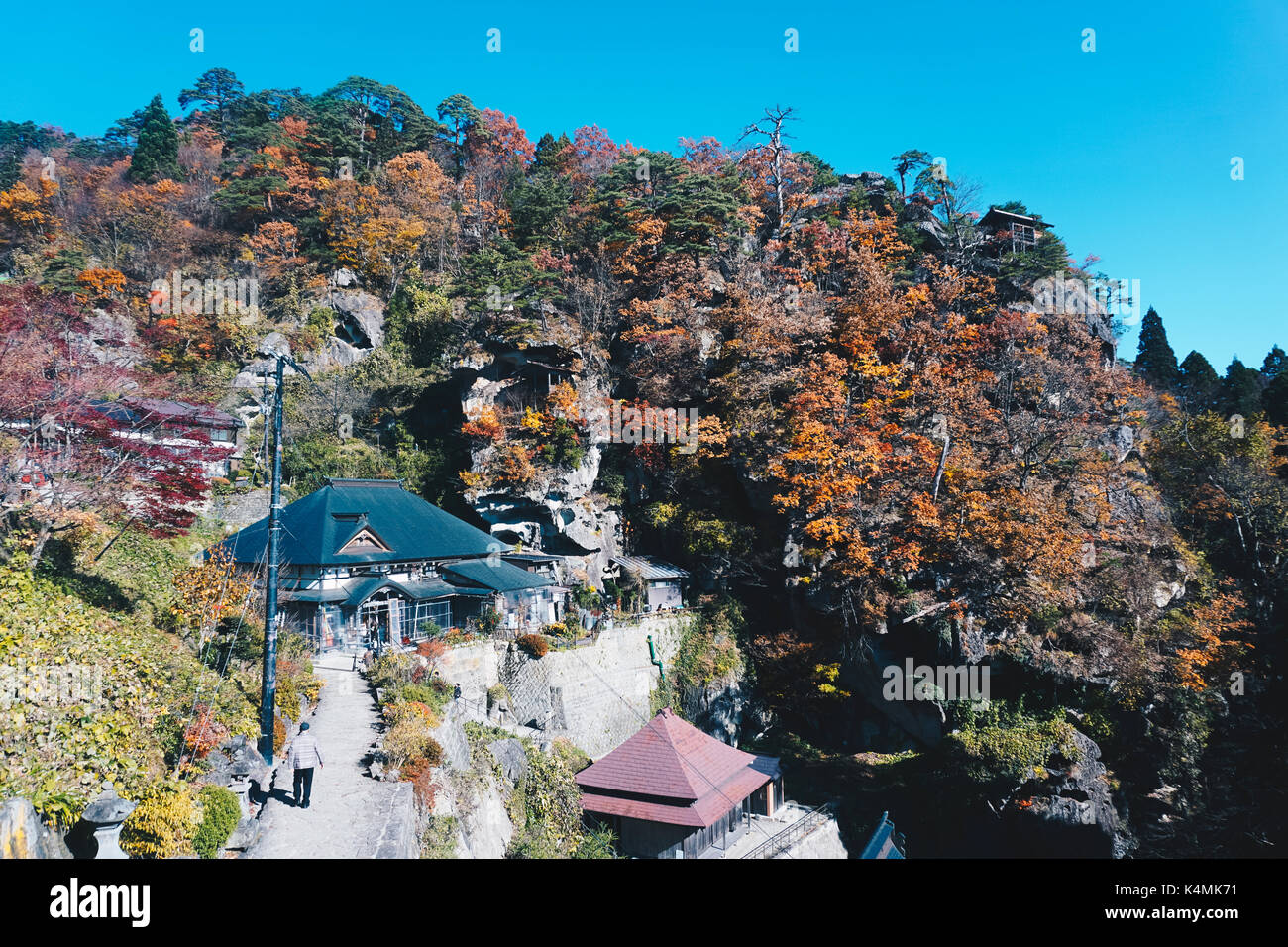 Bergblick in Yamagata, North East Japan Stockfoto