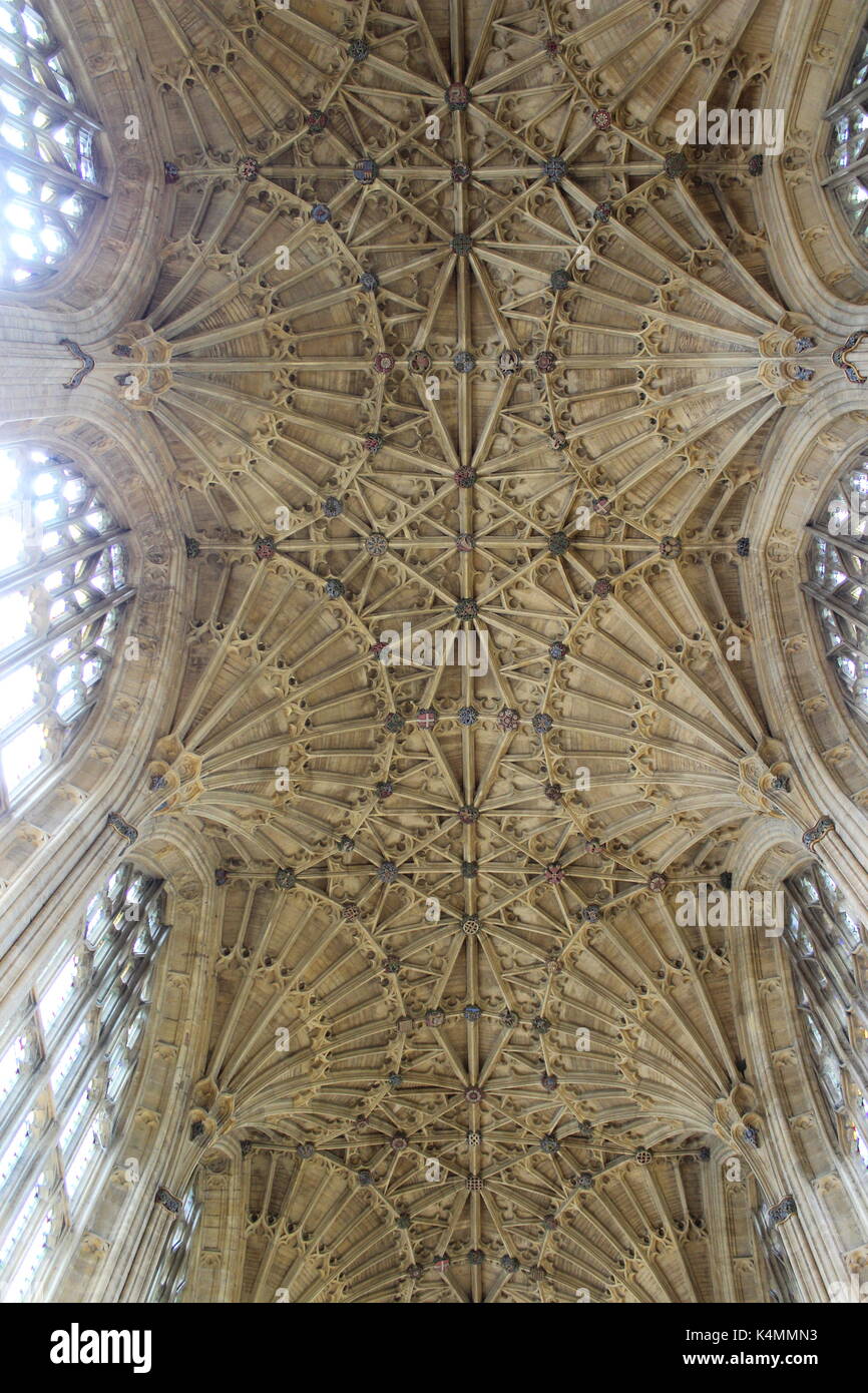 Ventilator - gewölbten Dach, Sherborne Abbey Stockfoto