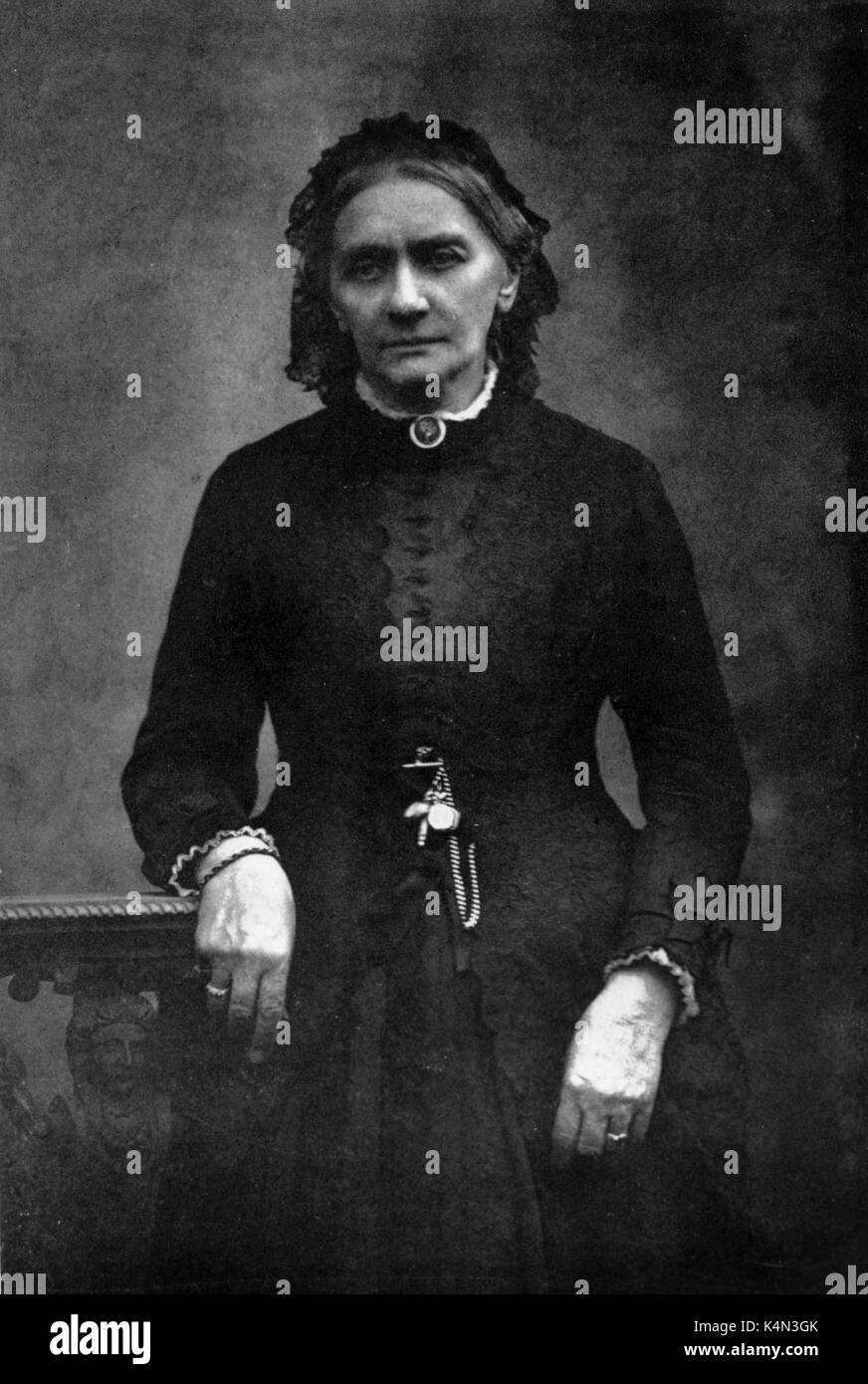 SCHUMANN, Clara - Porträt, alte deutsche Pianist und Komponist (1819-1896) Stockfoto