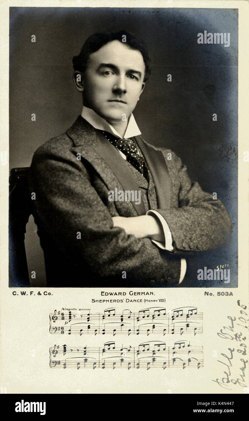 Edward deutscher, englischer Komponist, 1862-1936 Stockfoto