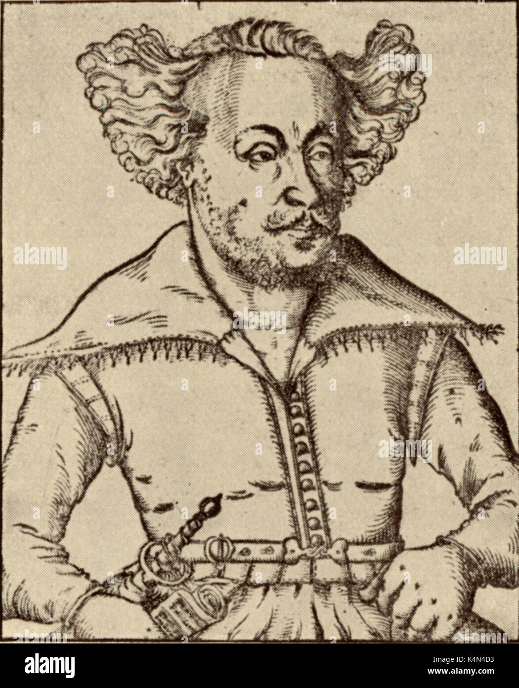 SCHEIN, Johann Hermann. Deutsche Komponist, 1586 - 1630 - aus der ersten Hälfte des 17. Jahrhunderts. Stockfoto