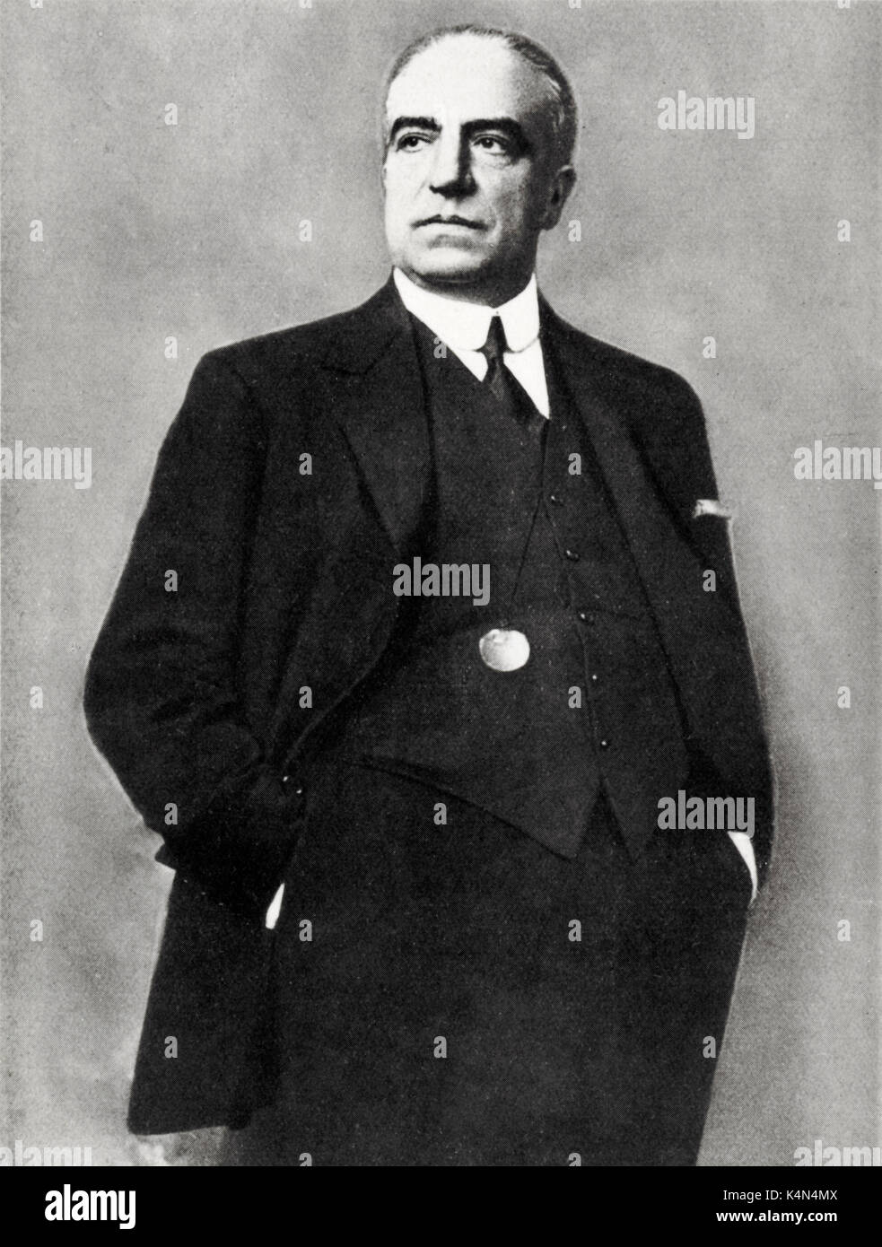 GIORDANO, Umberto - Portrait. Die italienische Oper Komponist 28 August 1867 - 12. November 1948 Stockfoto