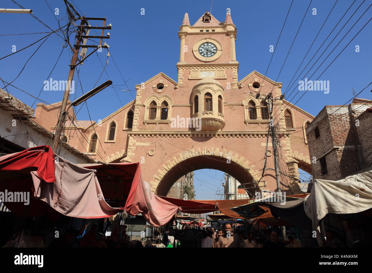 Clock Tower Hyderabad, Pakistan. Stockfoto