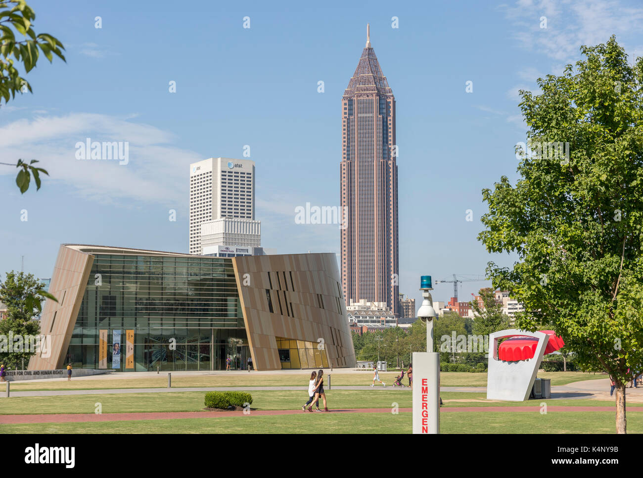 Atlanta GA - 19. August 2017: Nationales Zentrum für Bürger- und Menschenrechte Stockfoto