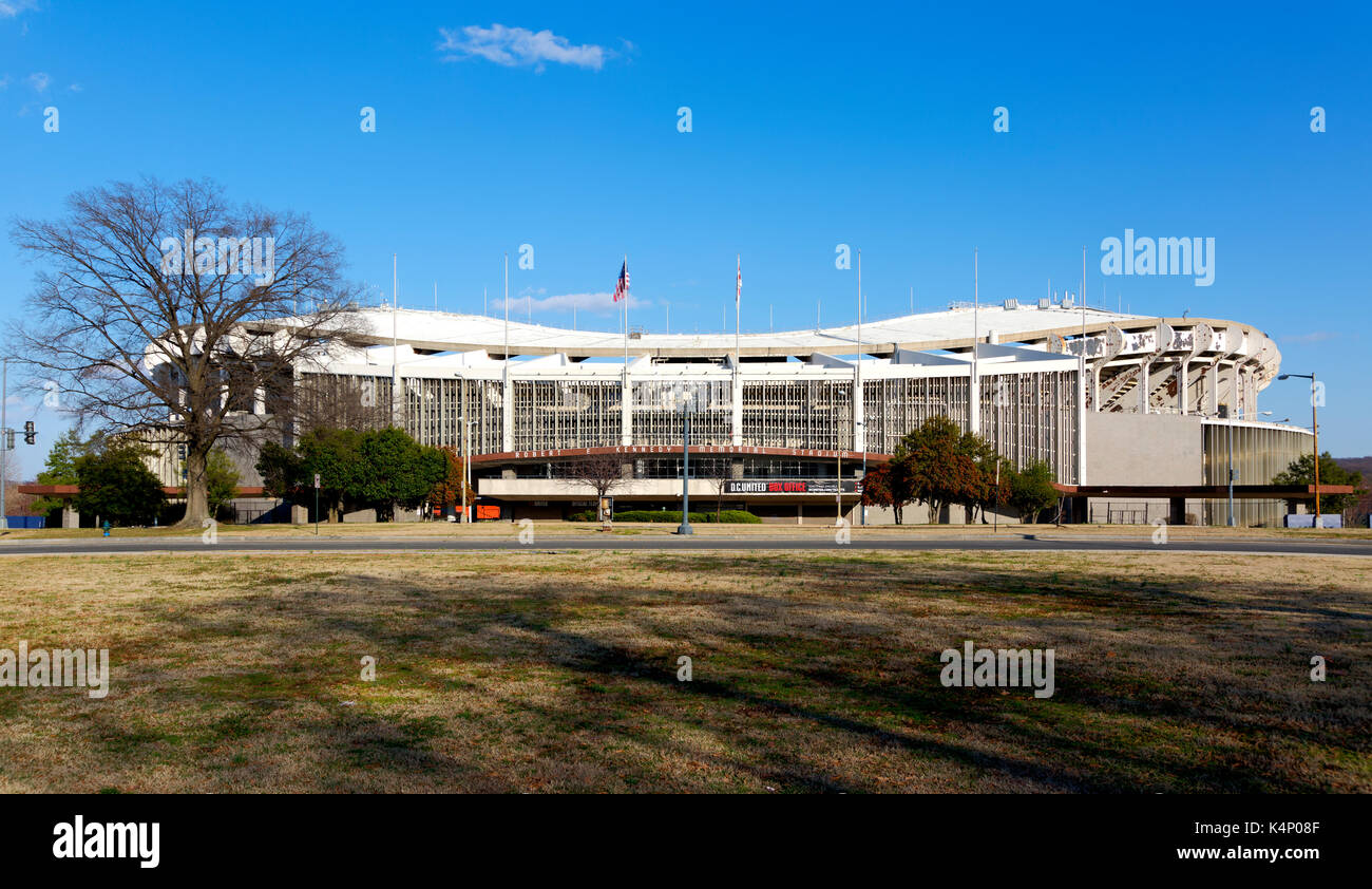 Washington DC, USA - 26. Februar 2017.Robert E. Kennedy Memorial Stadium in Washington, D.C, allgemein bekannt als RFK Stadium Stockfoto