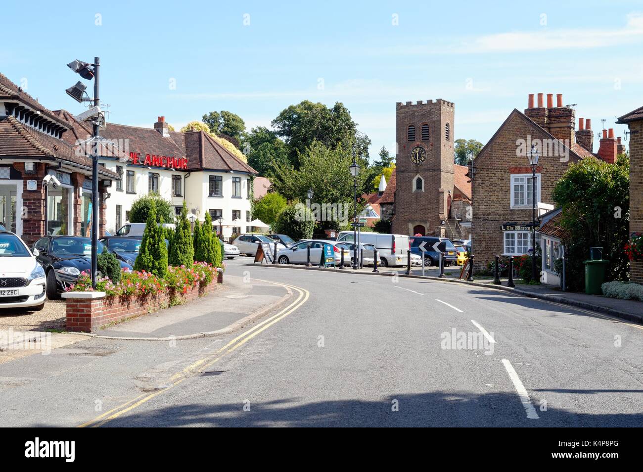 Kirchplatz Shepperton Surrey UK Stockfoto