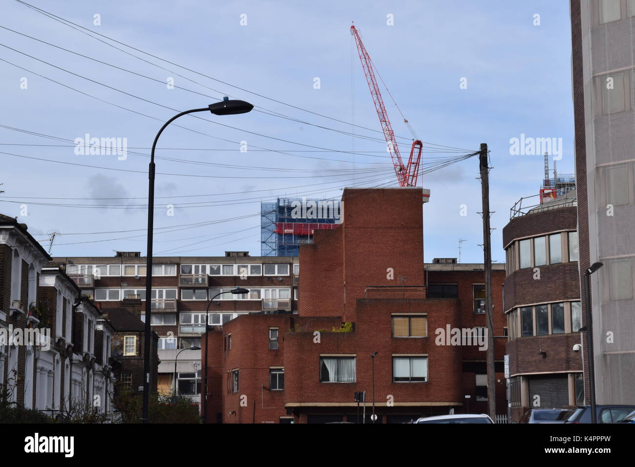 Mehrfamilienhaus in städtischen London Stockfoto