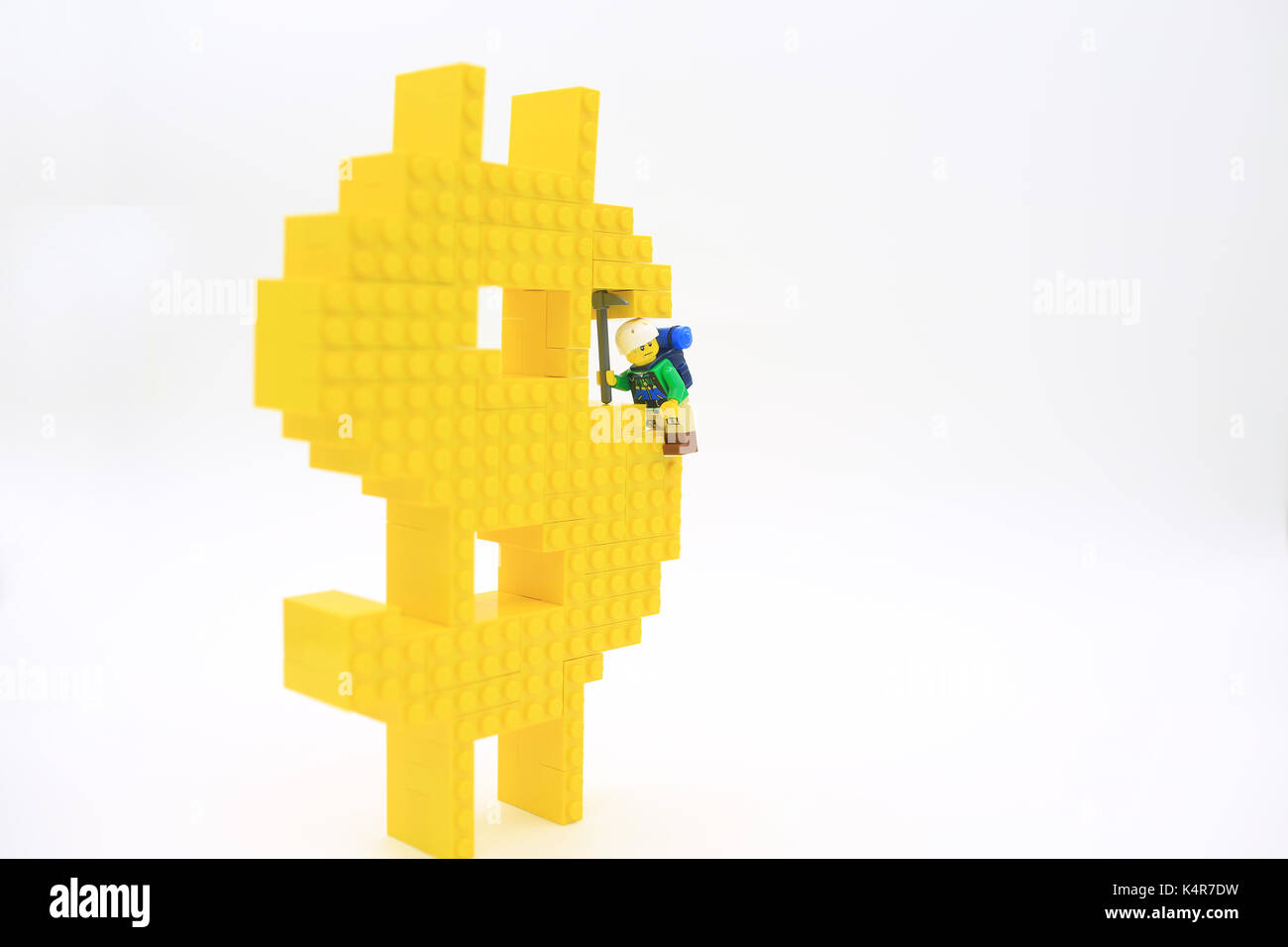 Lego Geld Stockfoto