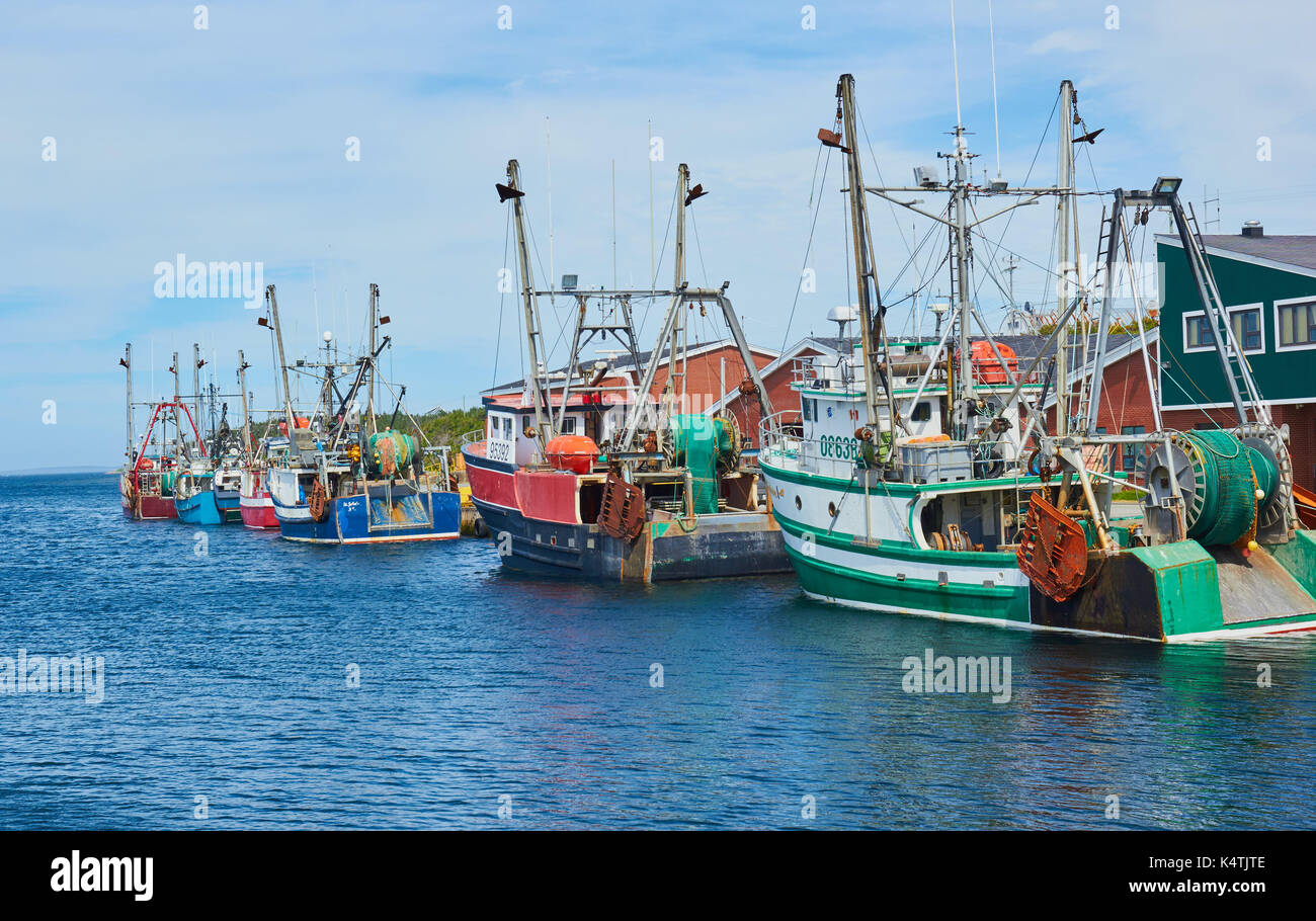 Angeln Fischkutter im Hafen von Port au Choix auf den Golf von St. Lawrence, westlichen Neufundland, Kanada Stockfoto
