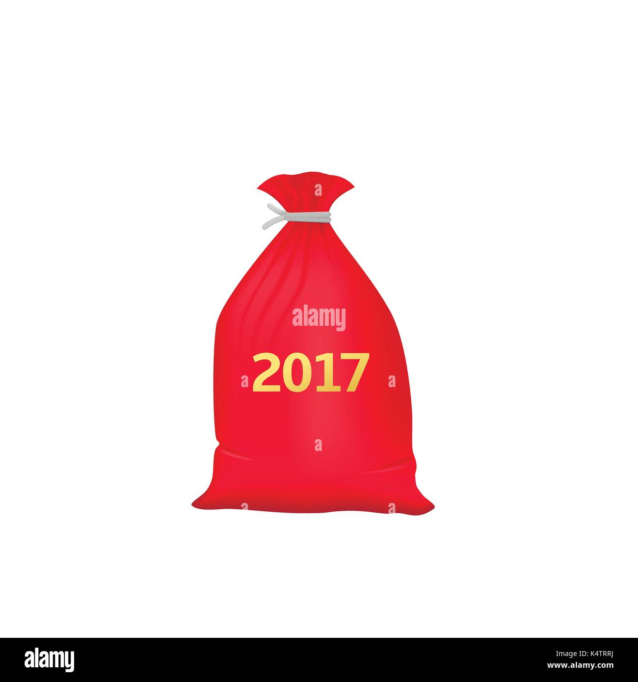 Red christmas Tasche Stock Vektor