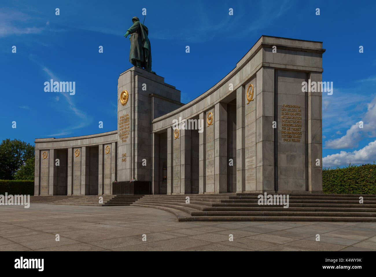 Sowjetisches Kriegsdenkmal Tiergarten Berlin Deutschland Stockfoto