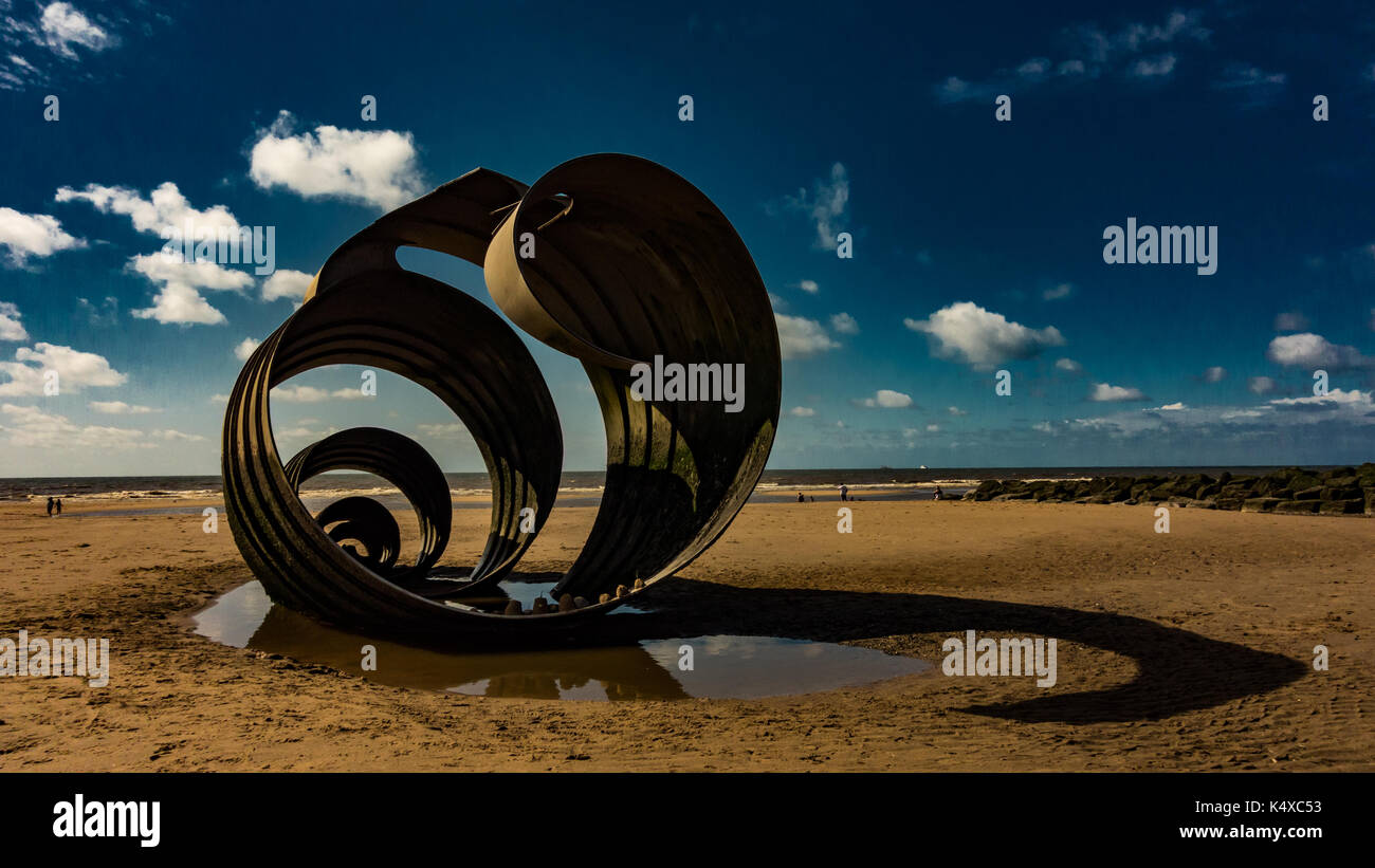 CLEVELYS - 30. August: Mary's Golden Shell ist eine Funktion, die in der Geschichte der Kinder Buch' Das meer Schlucken' auf der Grundlage der 'Mythological Küste und die Verlorenen für Stockfoto