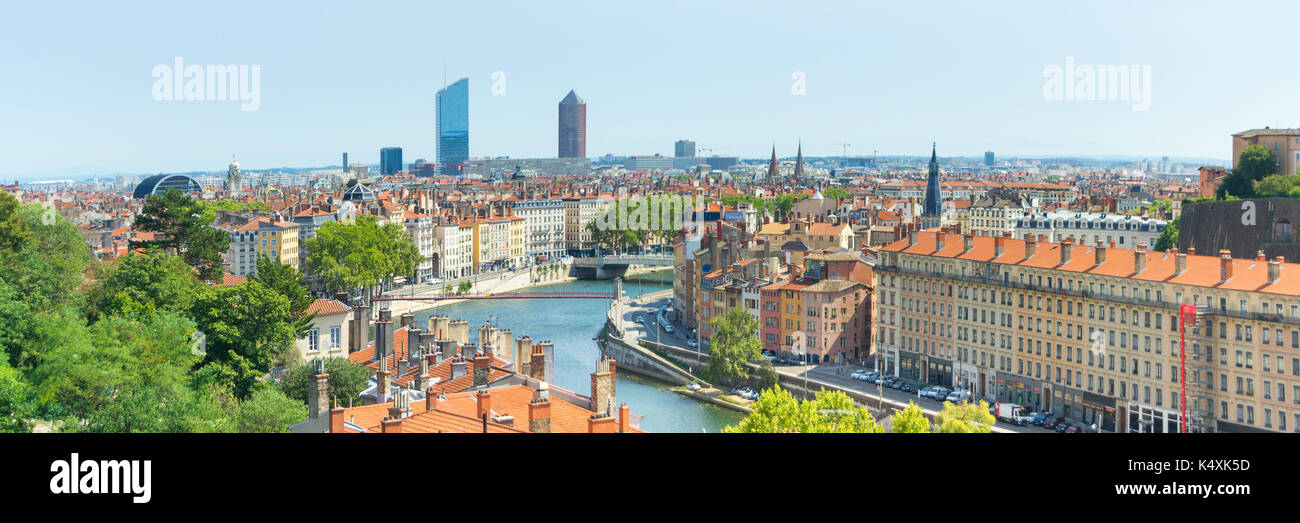 Lyon Stadtbild Stockfoto