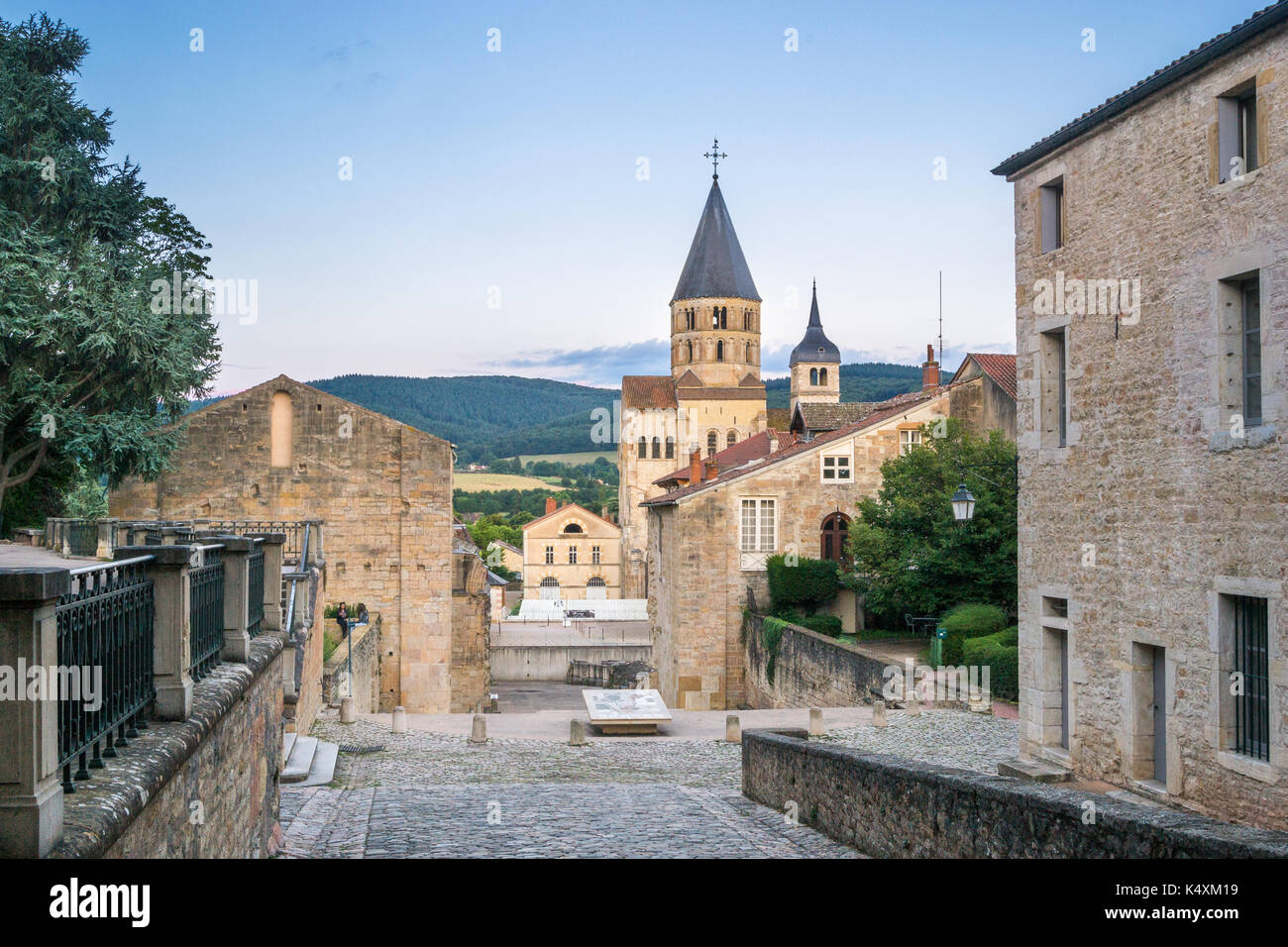 Blick auf die Abtei von Cluny, Burgund - Frankreich Stockfoto