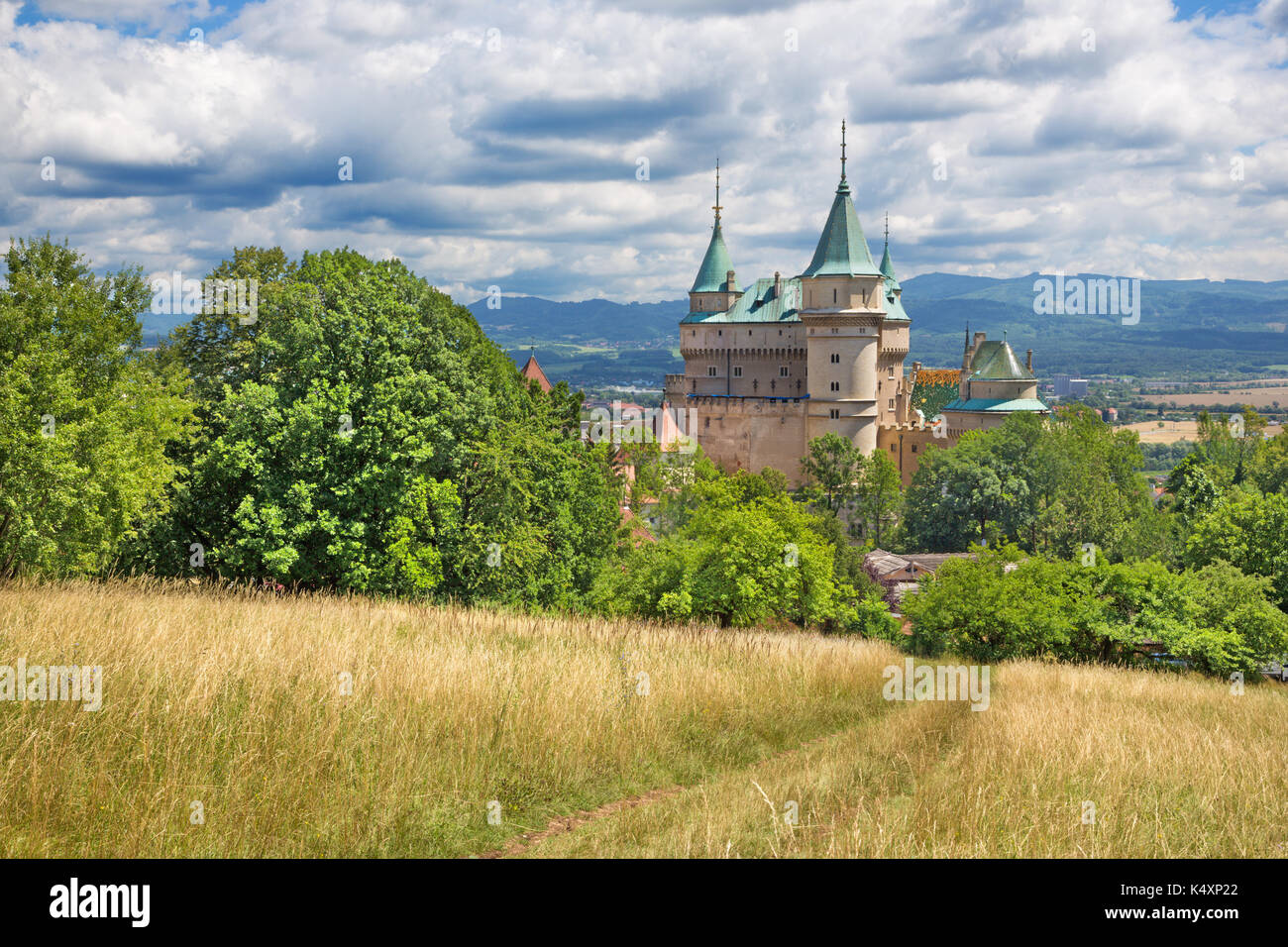 Bojnice - eines der schönsten Schlösser in der Slowakei. Stockfoto