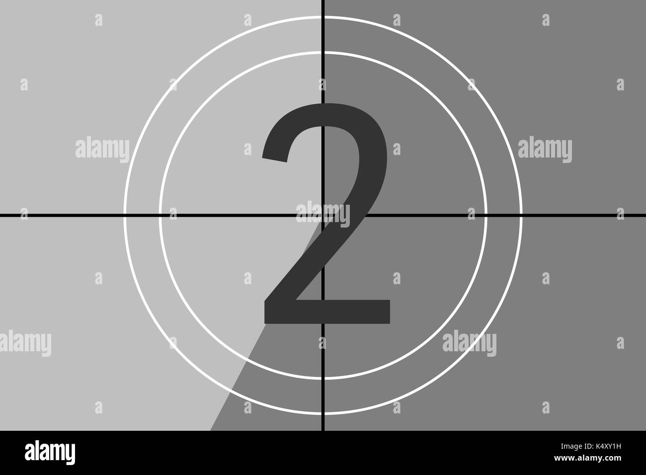 Altmodische Vintage Film Countdown Collection Stockfoto