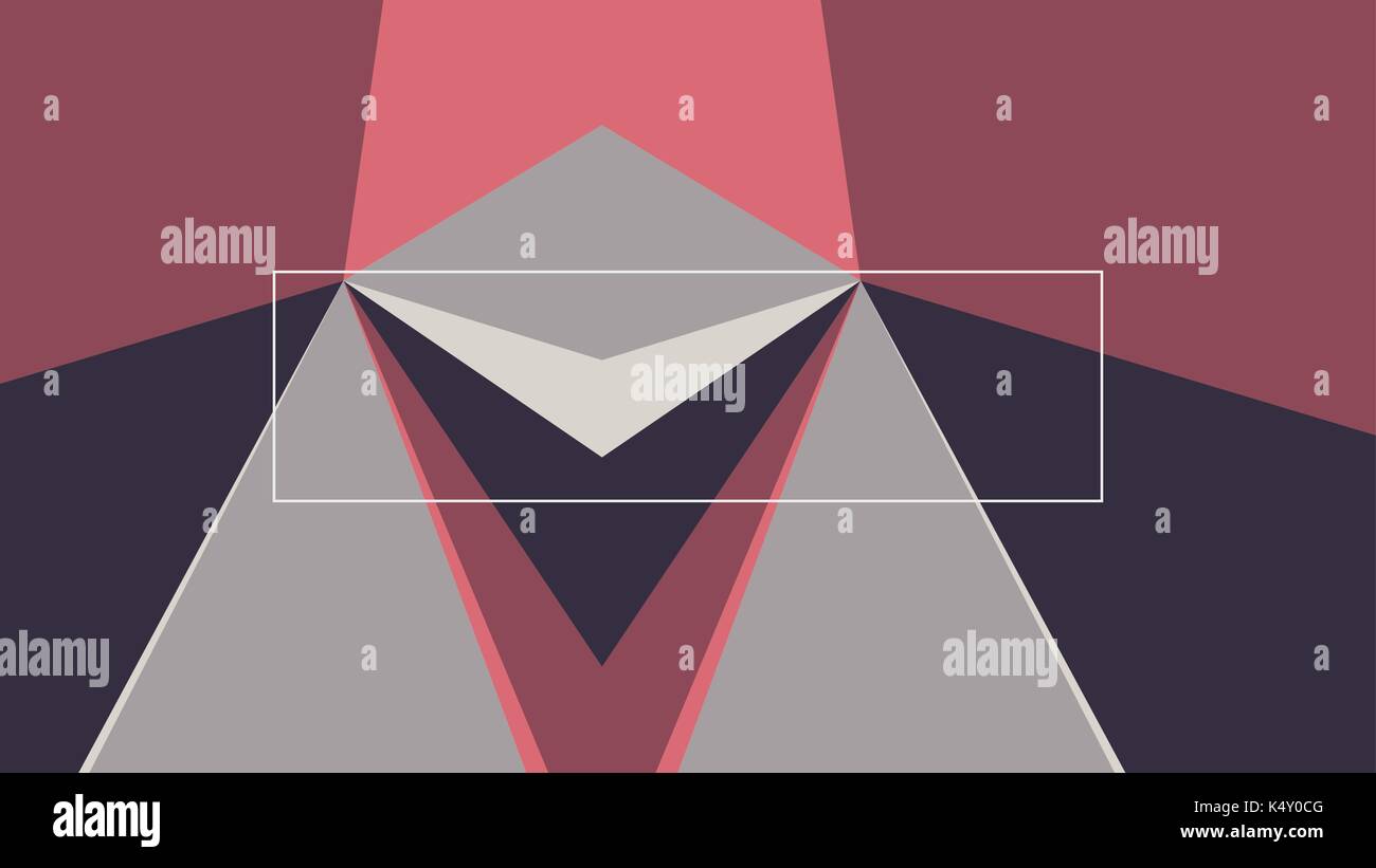 Vektorbild des geometrischen Dreiecks Hintergrund Stock Vektor