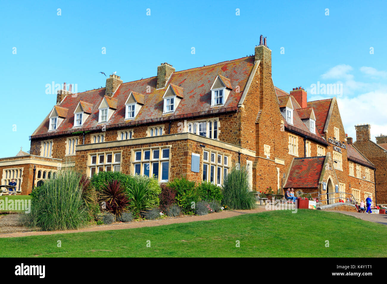 Das Golden Lion Hotel, Hunstanton, Norfolk, England, UK, Englisch Seaside Hotels Stockfoto