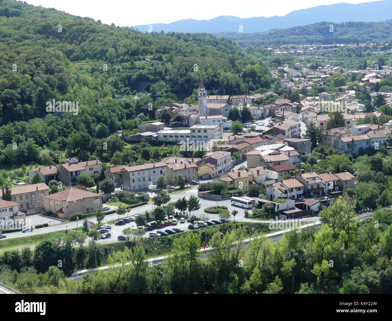 Slowenien Nova Gorica Stadt nahe der Grenze zu Italien. Foto: Tony Gale Stockfoto