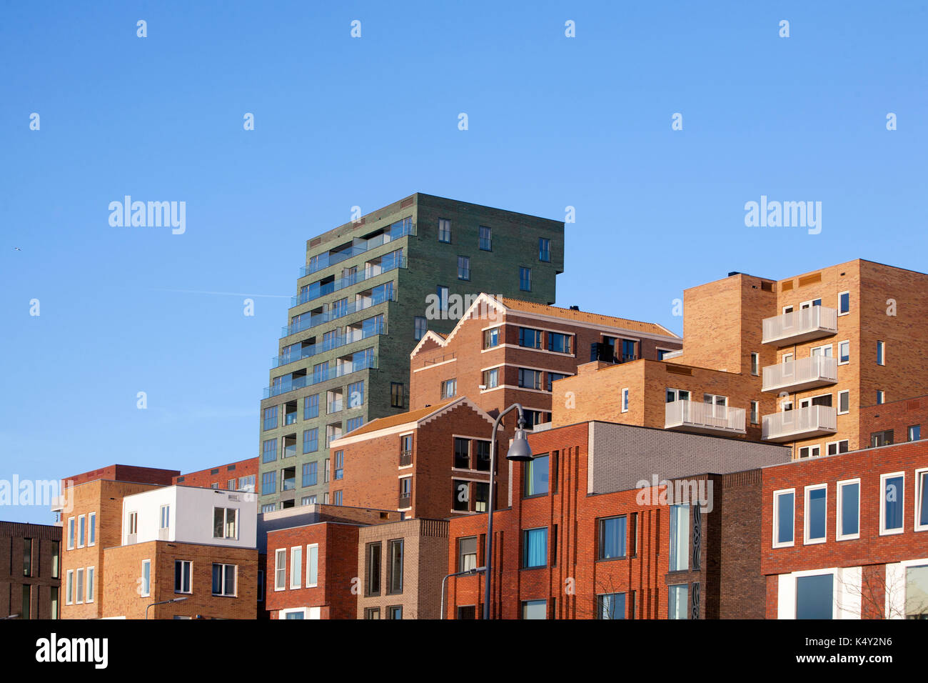 Wohnviertel Crooswijk in Rotterdam, Niederlande Stockfoto