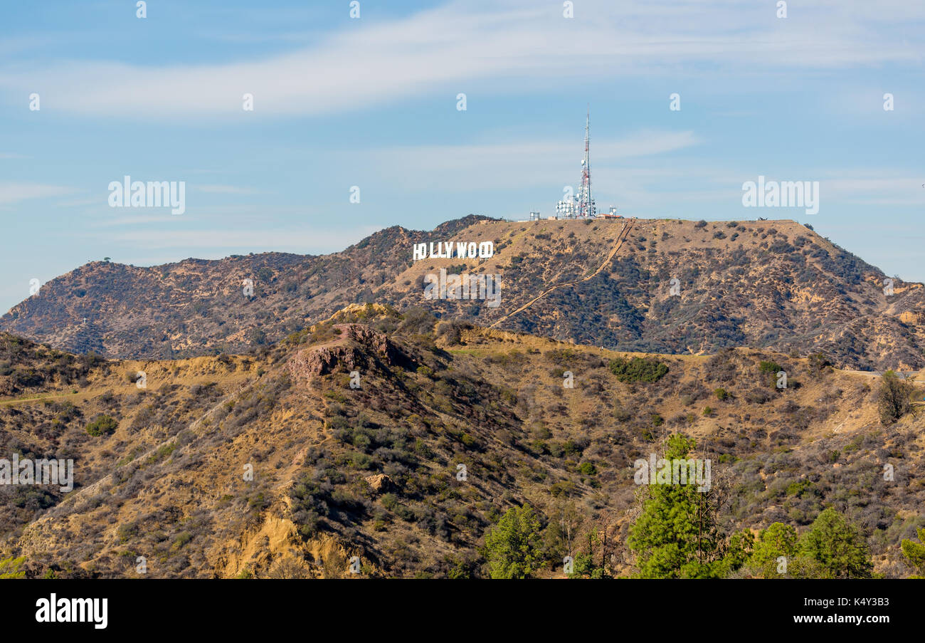 Hollywood-Schild Stockfoto