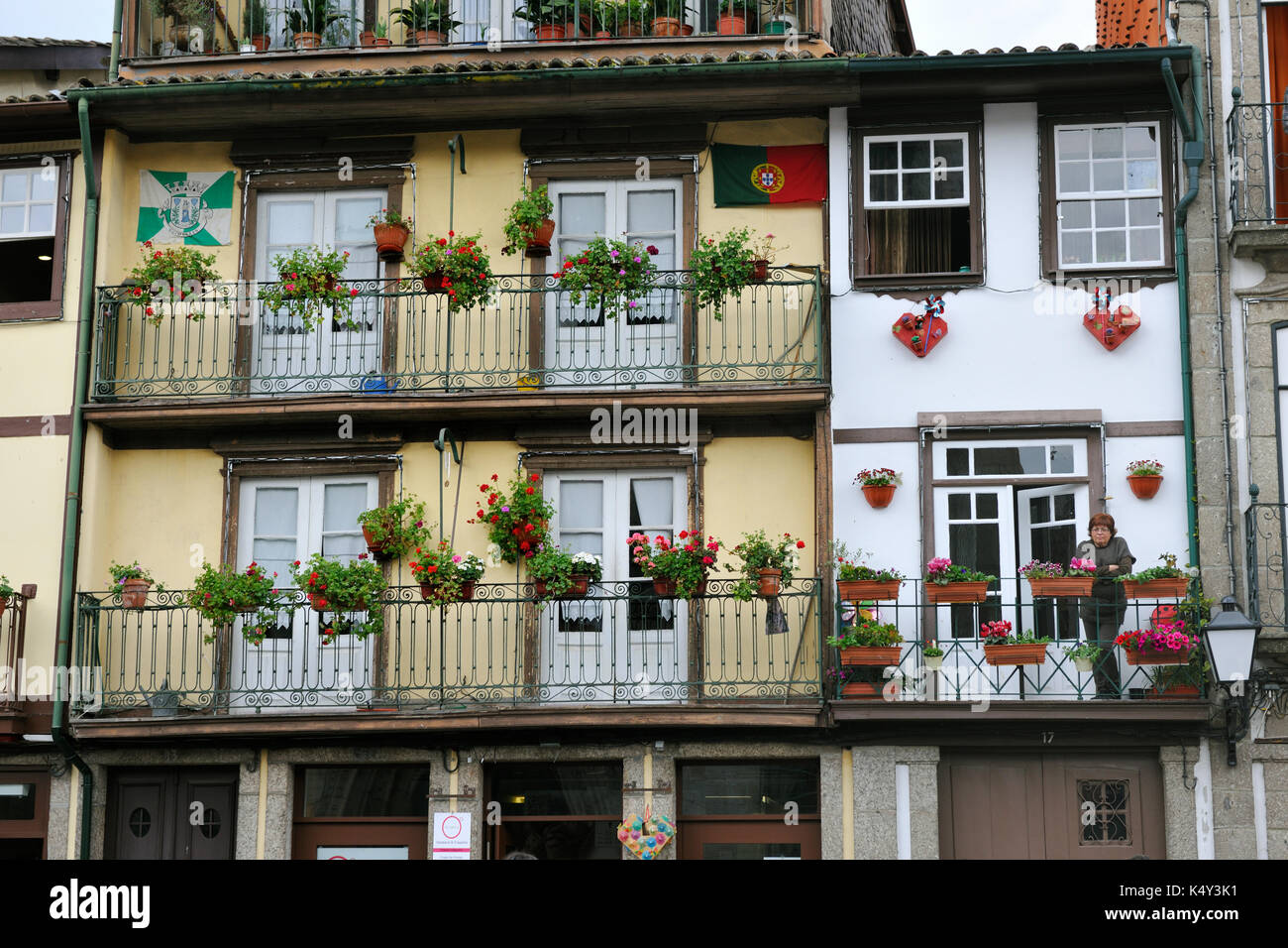 Historisches Zentrum von Guimarães, UNESCO-Weltkulturerbe. Portugal Stockfoto