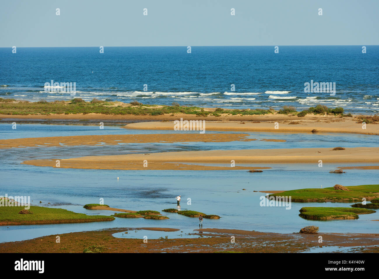 Ria Formosa Natural Park und die Strände der Algarve. Cacela-a-Velha, Portugal Stockfoto