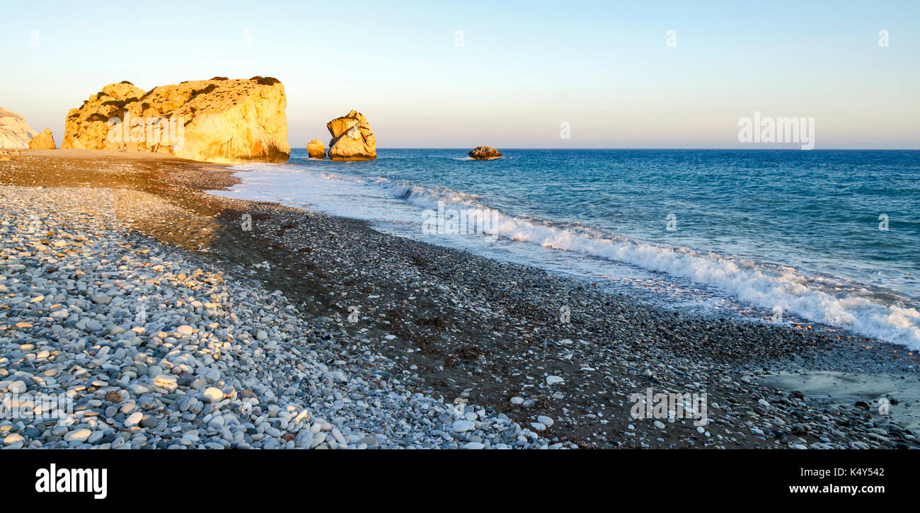 Petra tou romiou, Zypern Stockfoto