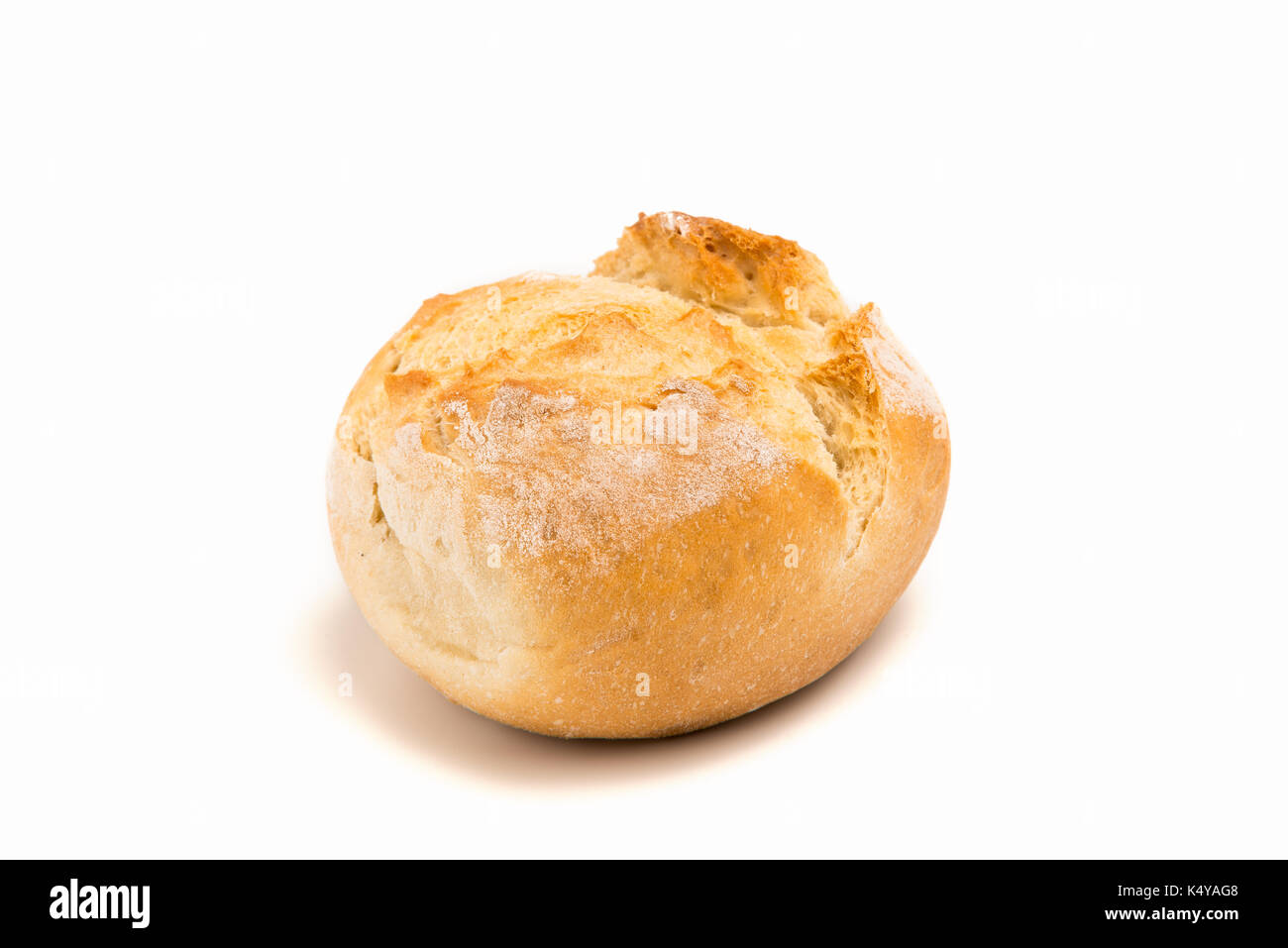 Brot von Wien auf weißem Hintergrund Stockfoto
