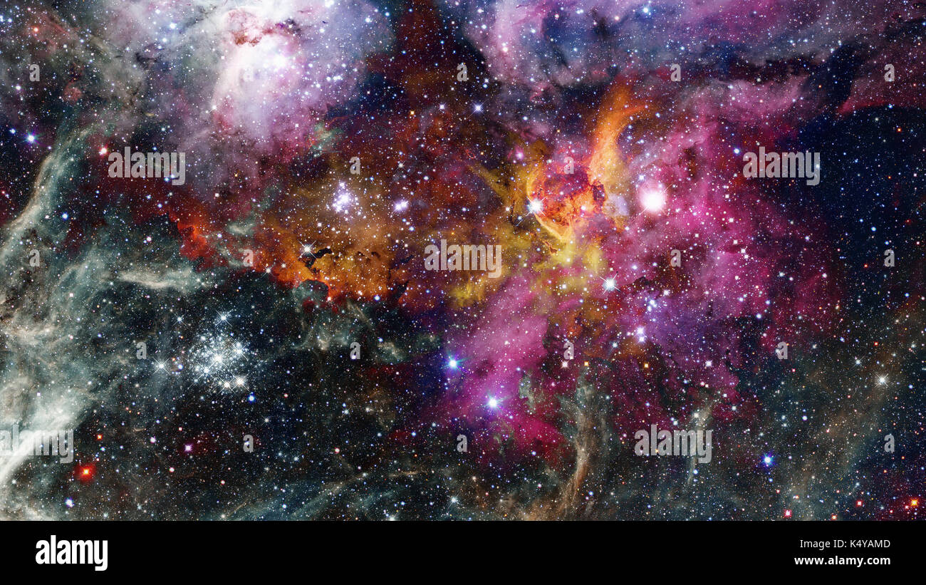 Freifläche mit Nebel und Galaxien. Elemente dieses Bildes, eingerichtet ...