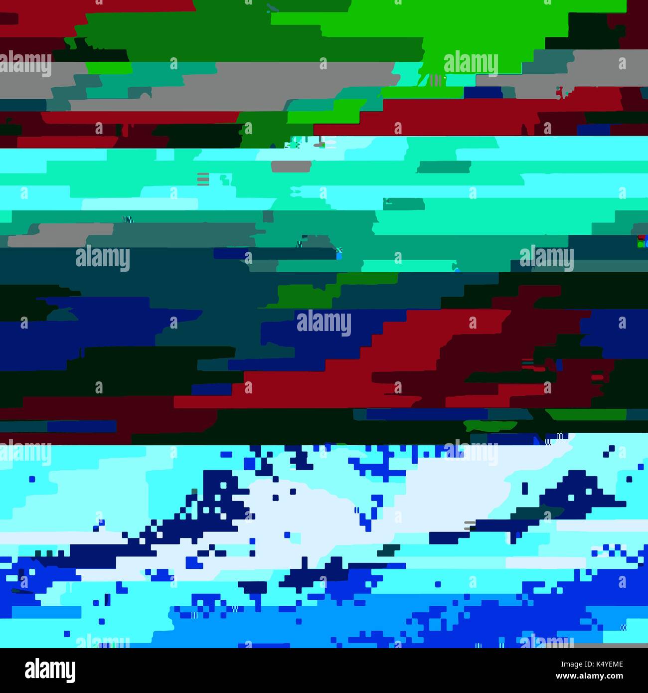 Glitch farbigen Hintergrund Stock Vektor